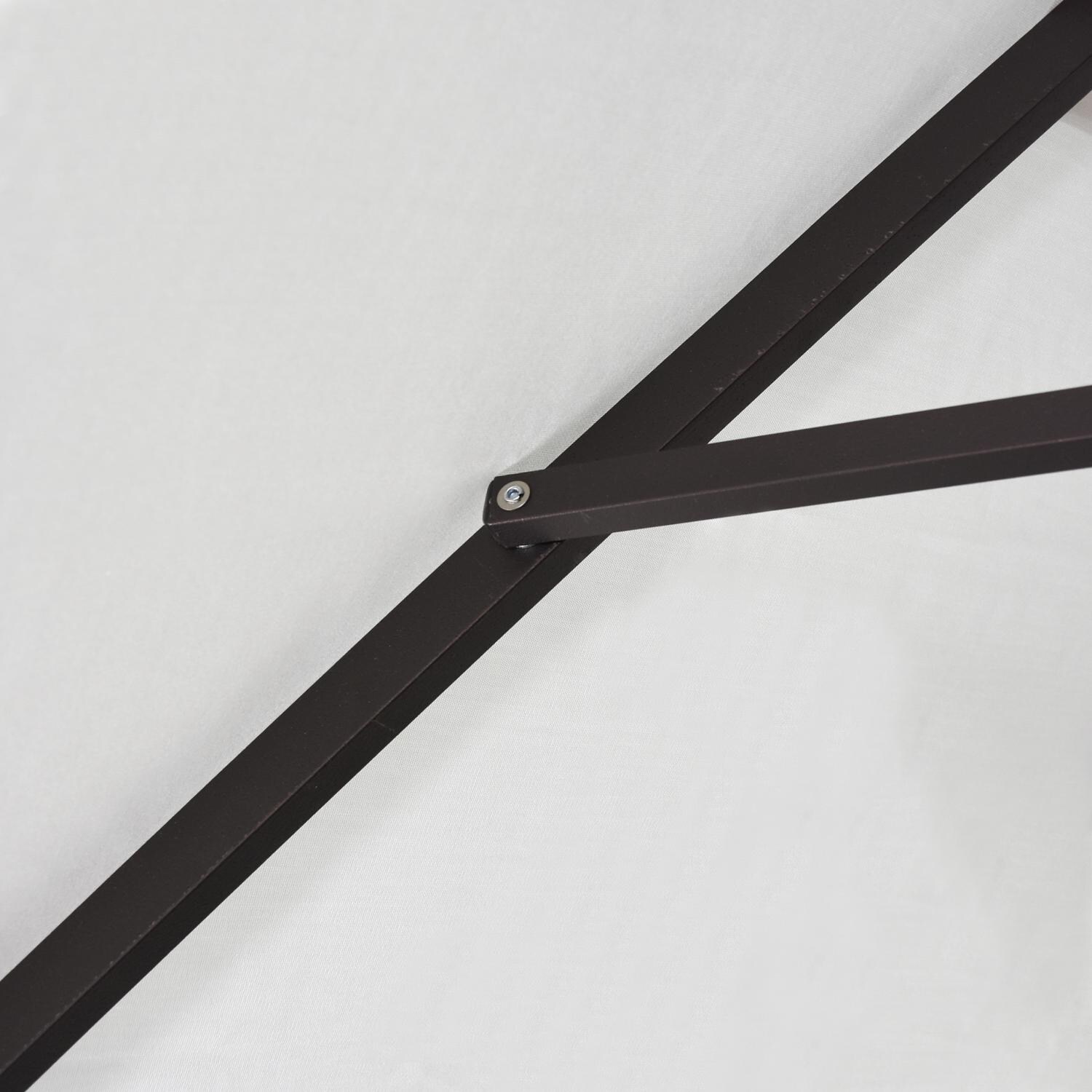 California Umbrella 11 X 8 Ft Rectangular Aluminum Patio Umbrella W/ Crank Lift & Aluminum Ribs - Rib Detail thumbnail