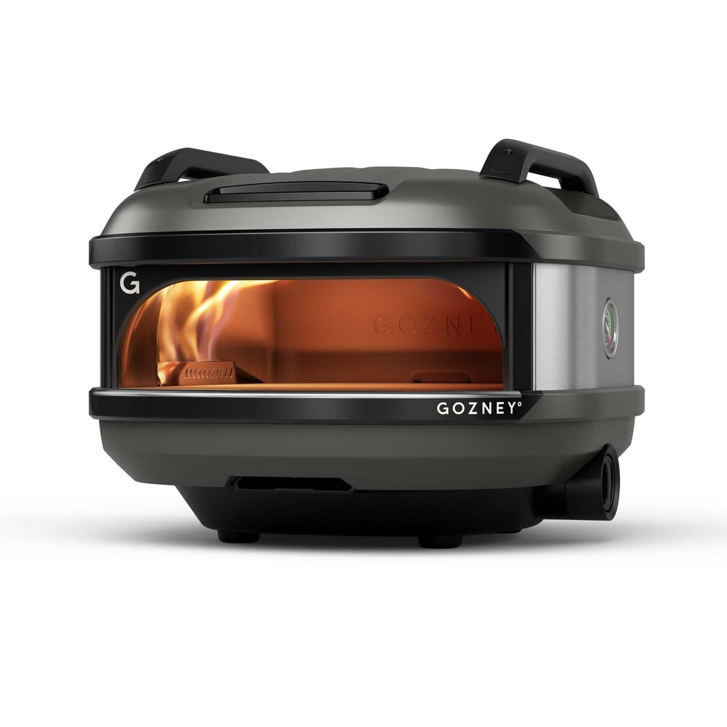 Gozney GTPOBUS1225 Tread Propane Pizza Oven - Black - Angled View - White Background thumbnail
