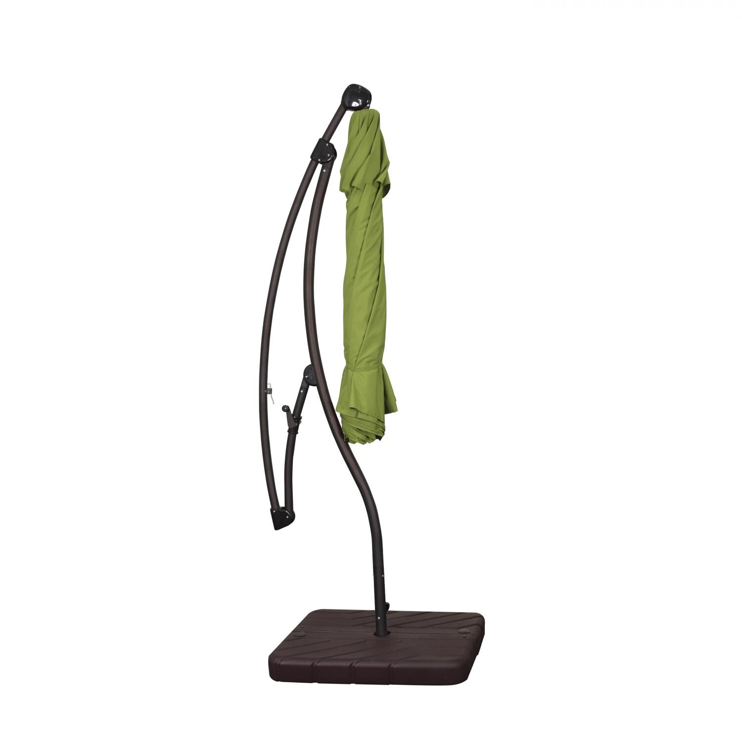 California Umbrella 9 Ft Octagonal Aluminum 2-Way Tilt Cantilever Patio Umbrella W/ Crank Lift & Aluminum Ribs - Closed (Shown in Sunbrella Canvas Macaw) thumbnail