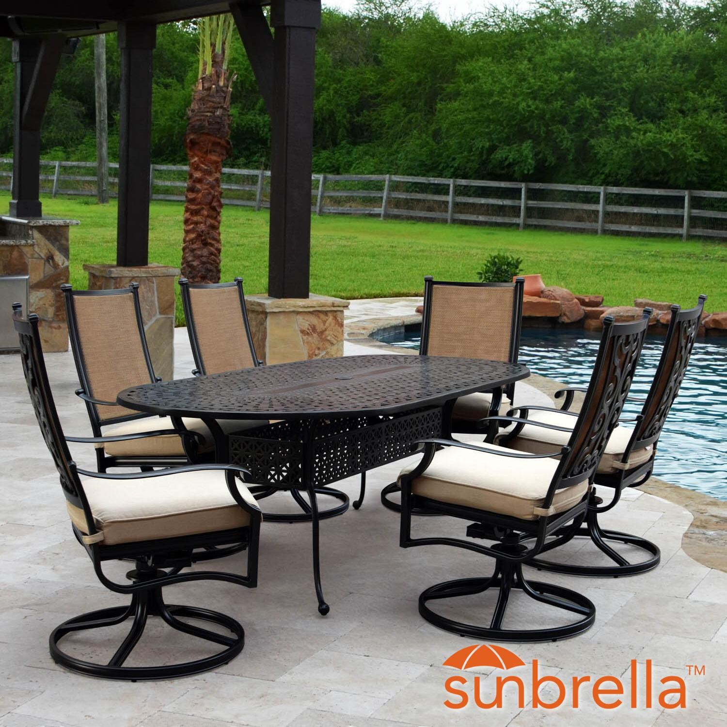 aluminum sling patio furniture patio dining bocage piece cast aluminum sling patio dining set w 84inch oval table aluminum sling patio furniture patio dining bocage piece cast aluminum sling patio dining set w 84inch oval table