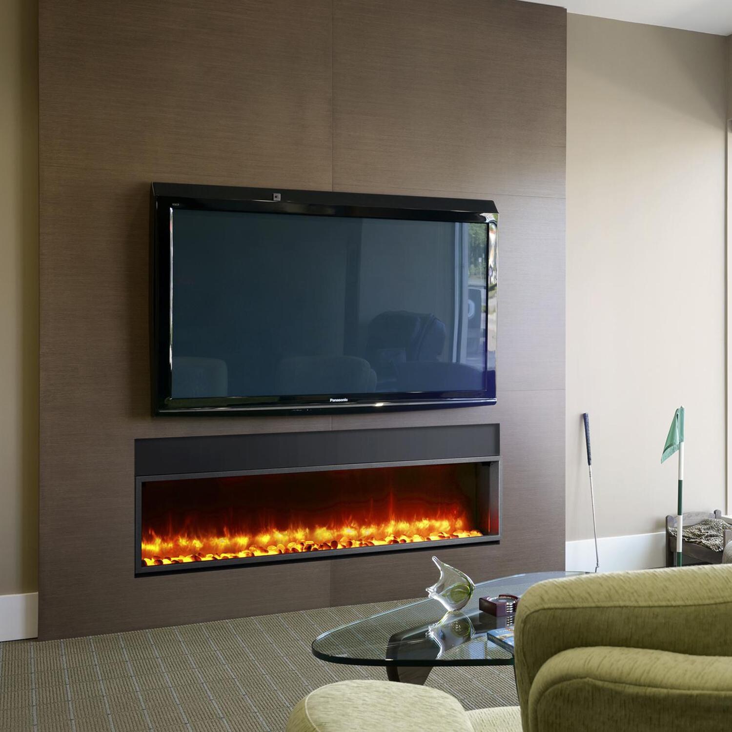 Dynasty 63-Inch Built-In Electric Fireplace - Lifestyle thumbnail