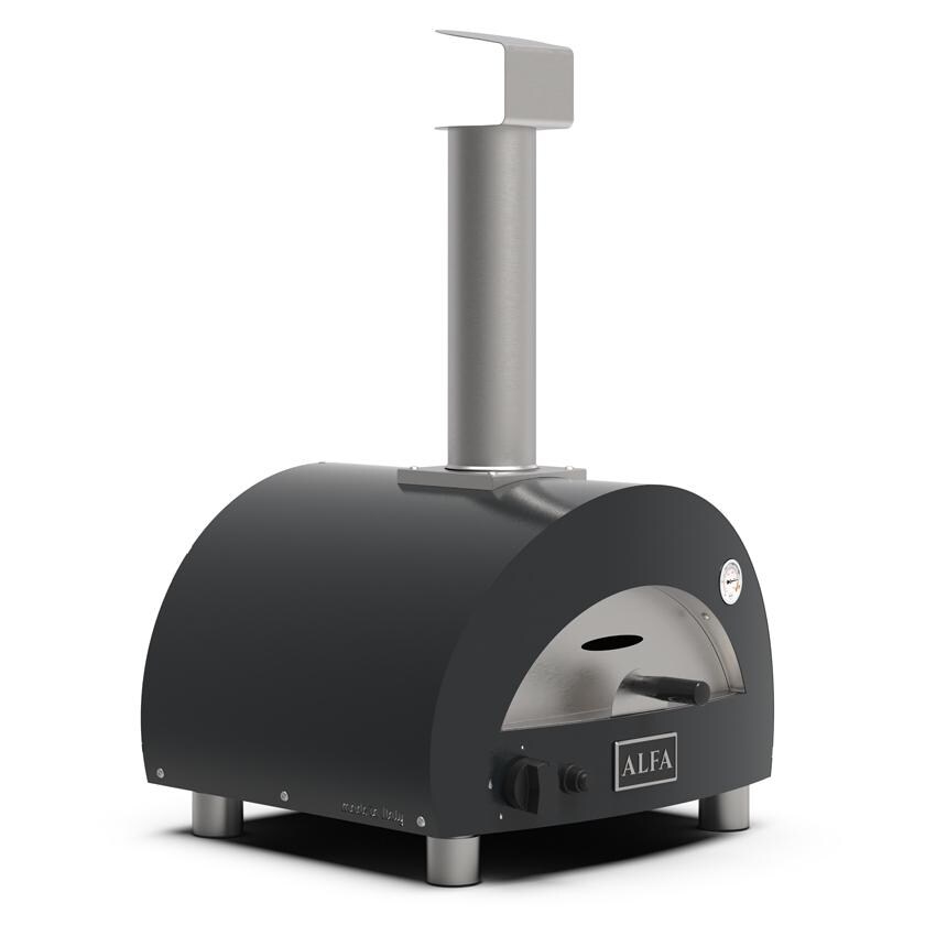 Alfa FXMD-PT-GGRA-U  Moderno Portable Pizza Oven - Ardesia Grey - Front Left thumbnail