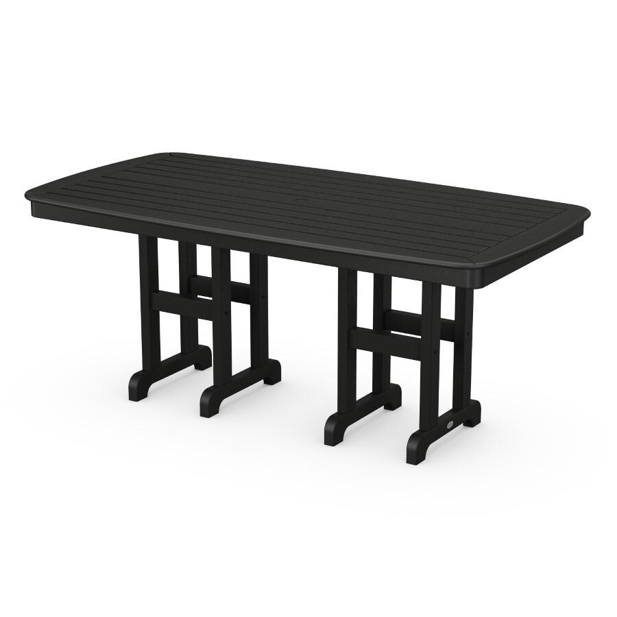POLYWOOD Nautical 37" x 72" Dining Table in Black thumbnail