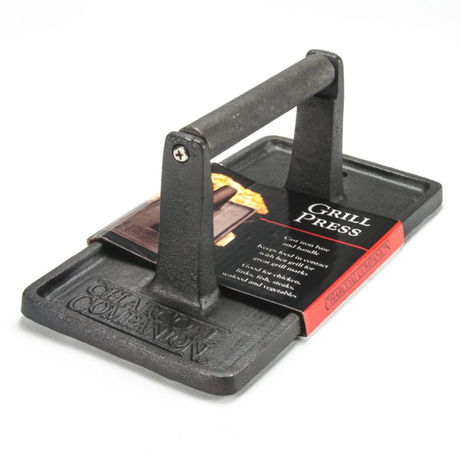 4 X 8-Inch Cast Iron Rectangular Grill Press - In-Package thumbnail