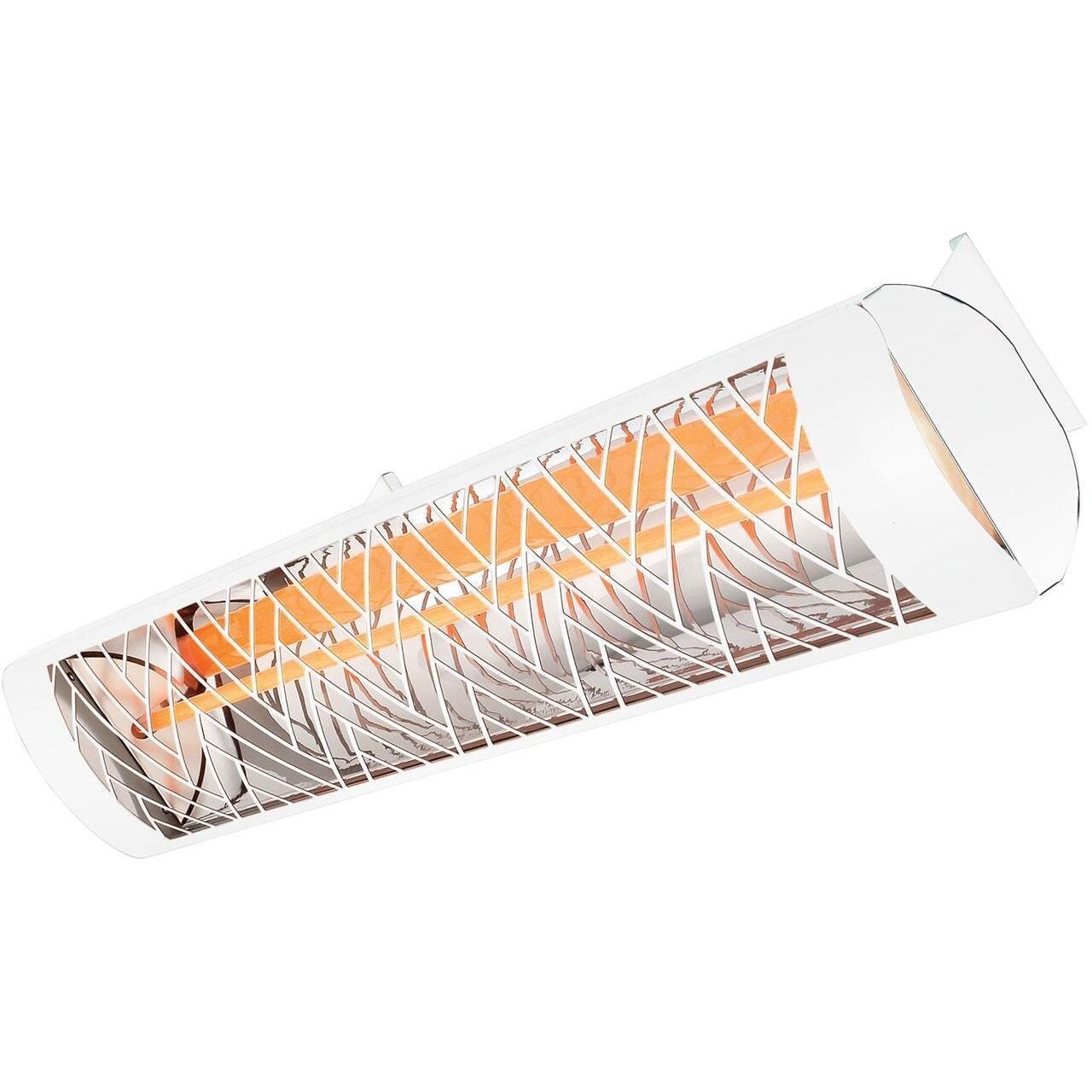 Eurofase EF30208W1 Chevron Series 61 Inch 3000 Watt Single Element Marine Grade 208V Electric Patio Heater in White - Left Angle - Close Up - White Background thumbnail