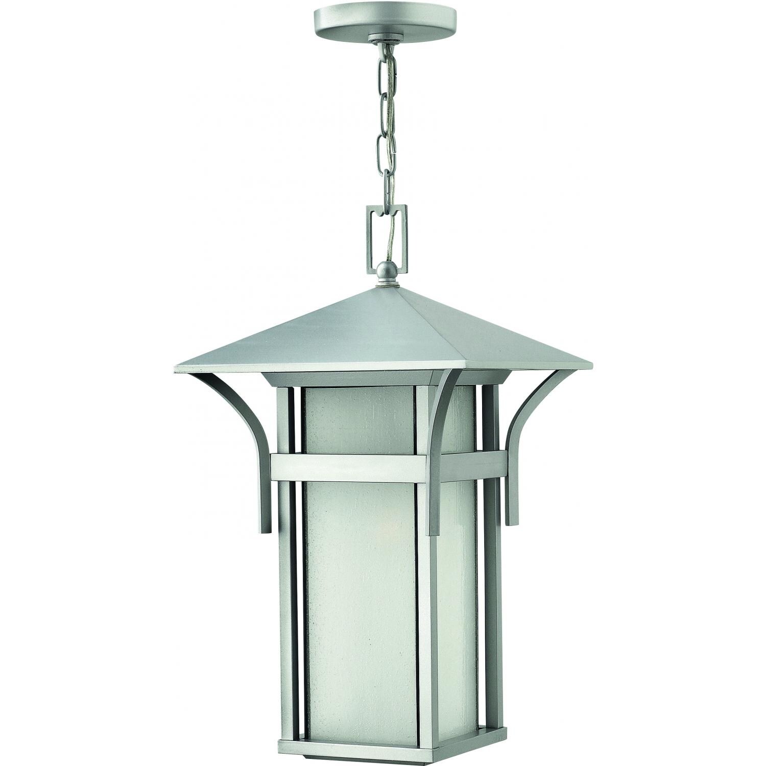 Hinkley Lighting Harbor One Light 19-Inch LED Outdoor Hanging Lantern - Titanium - 2572TT-LED
