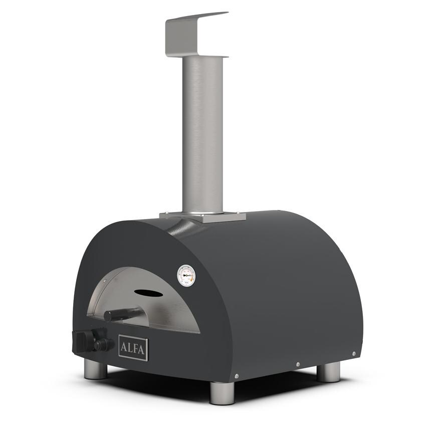 Alfa FXMD-PT-GGRA-U Moderno Portable Pizza Oven - Ardesia Grey - Front Right thumbnail