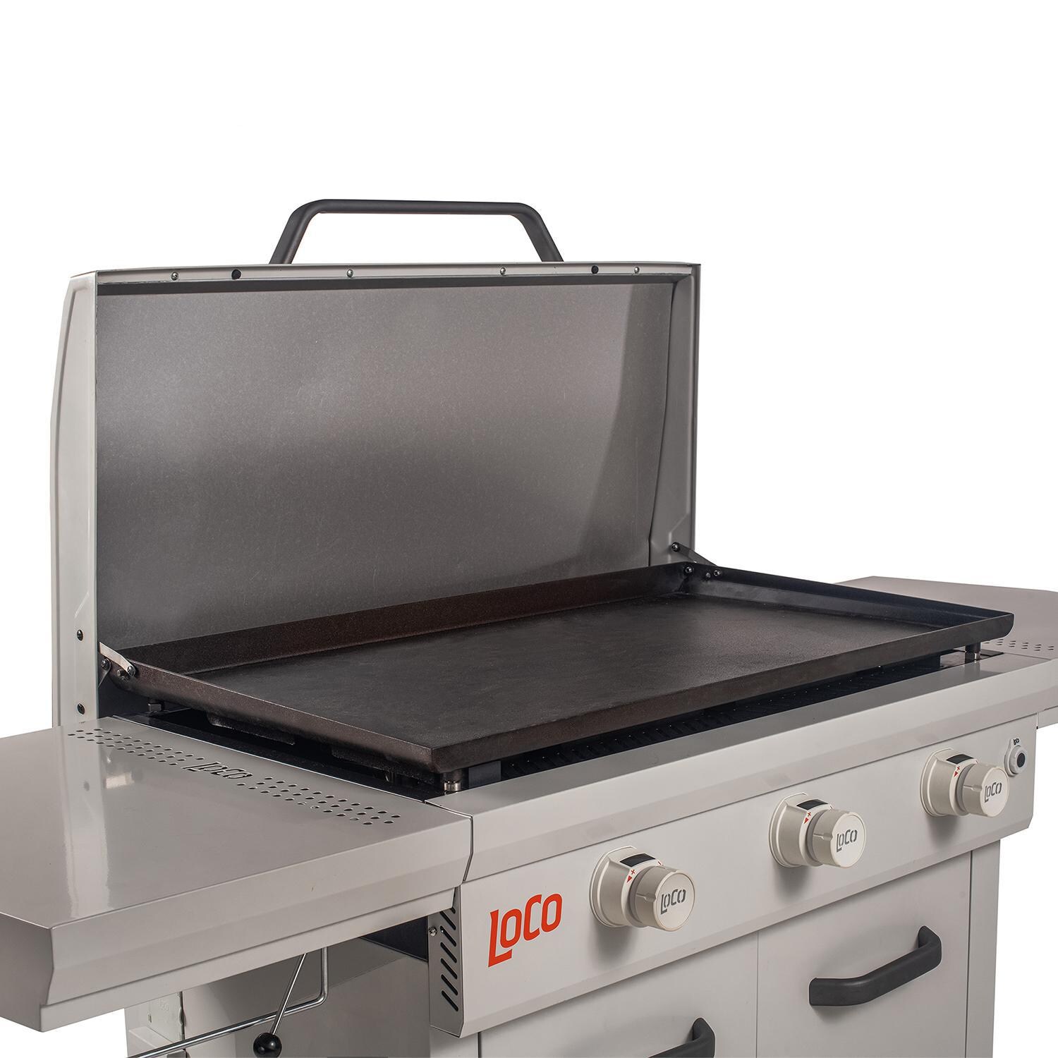 LoCo LCG3ST3C36 36-Inch 3 Burner Liquid Propane Griddle with SmartTemp Knobs - Close-Up thumbnail