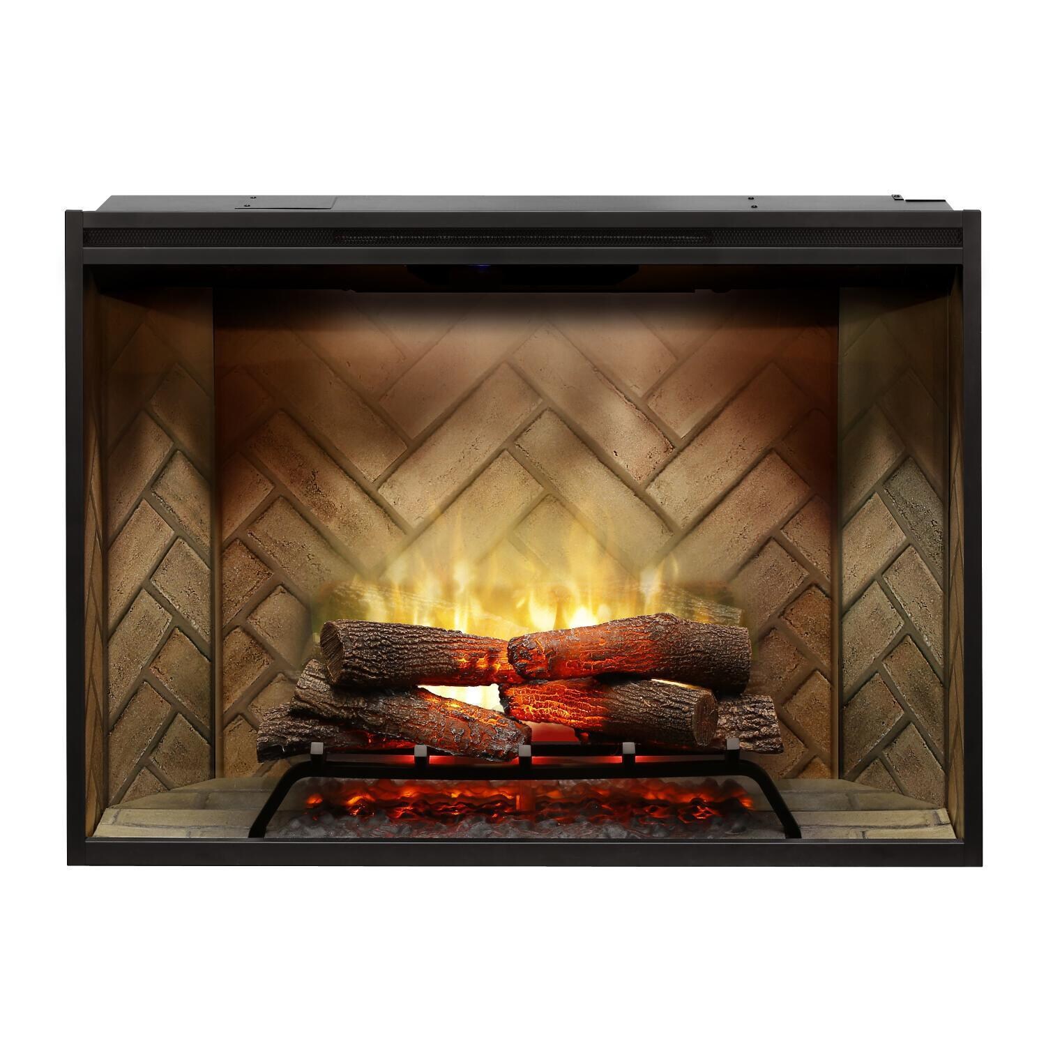 Dimplex - RBF42 - Revillusion 42-Inch Built-In Electric Firebox - Front View - Red thumbnail