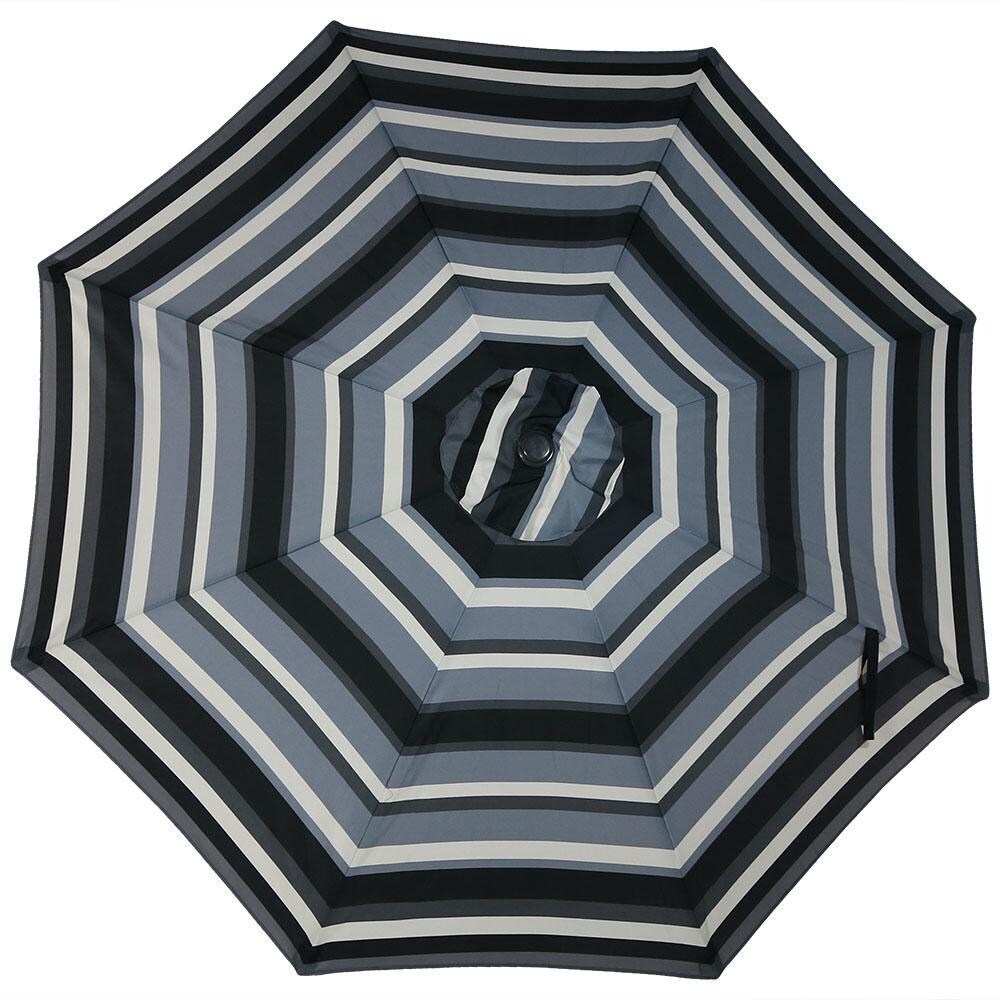Ultimate Patio 9 Ft. Octagonal Patio Umbrella W/ Crank & Tilt - Catalina Beach Stripe Canopy thumbnail