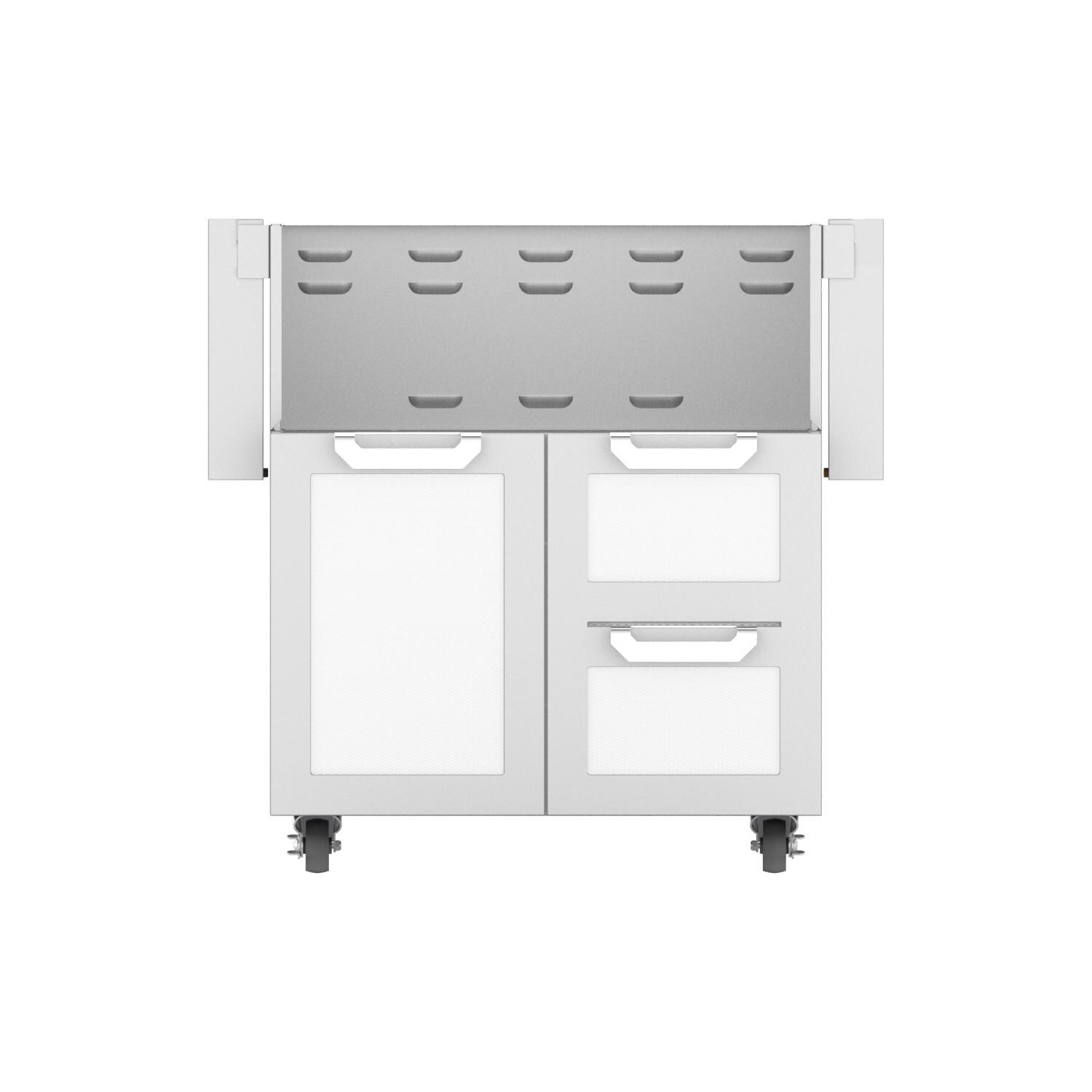 Hestan Double Drawer And Door Tower Cart For 30-Inch Gas Grill - Froth - GCR30-WH