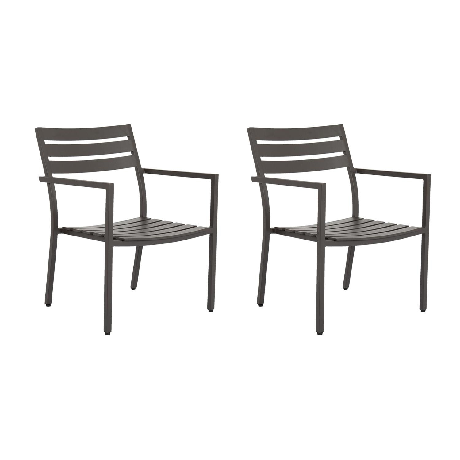 Sunset West - 321-1-48114 (2) - Mesa 2 Piece Aluminum Cushionless Patio Dining Chair Set thumbnail