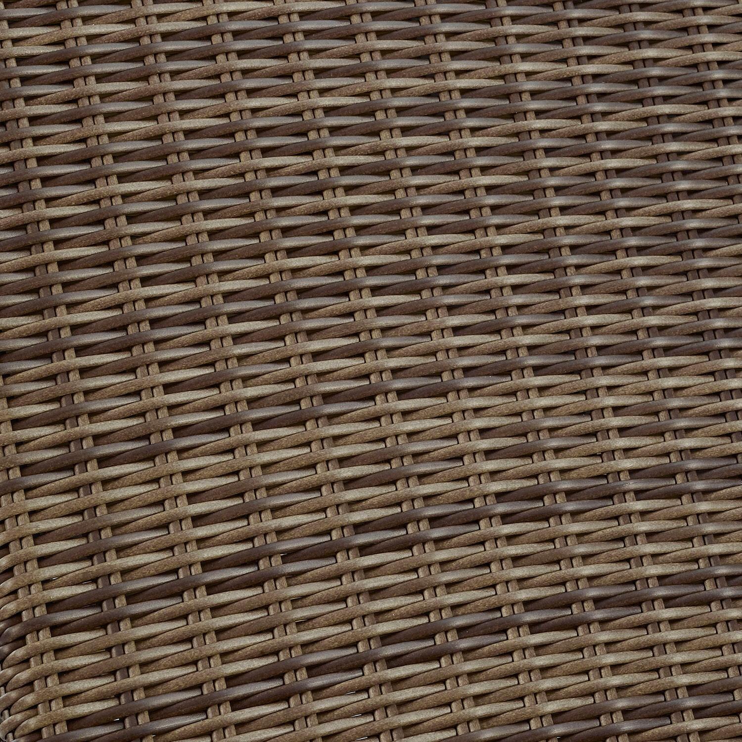 Ultimate Patio UP-92390-NV 4Pc Wicker Outdoor Sectional Set W/ Fire Table in Navy - Wicker Swatch - Detail thumbnail