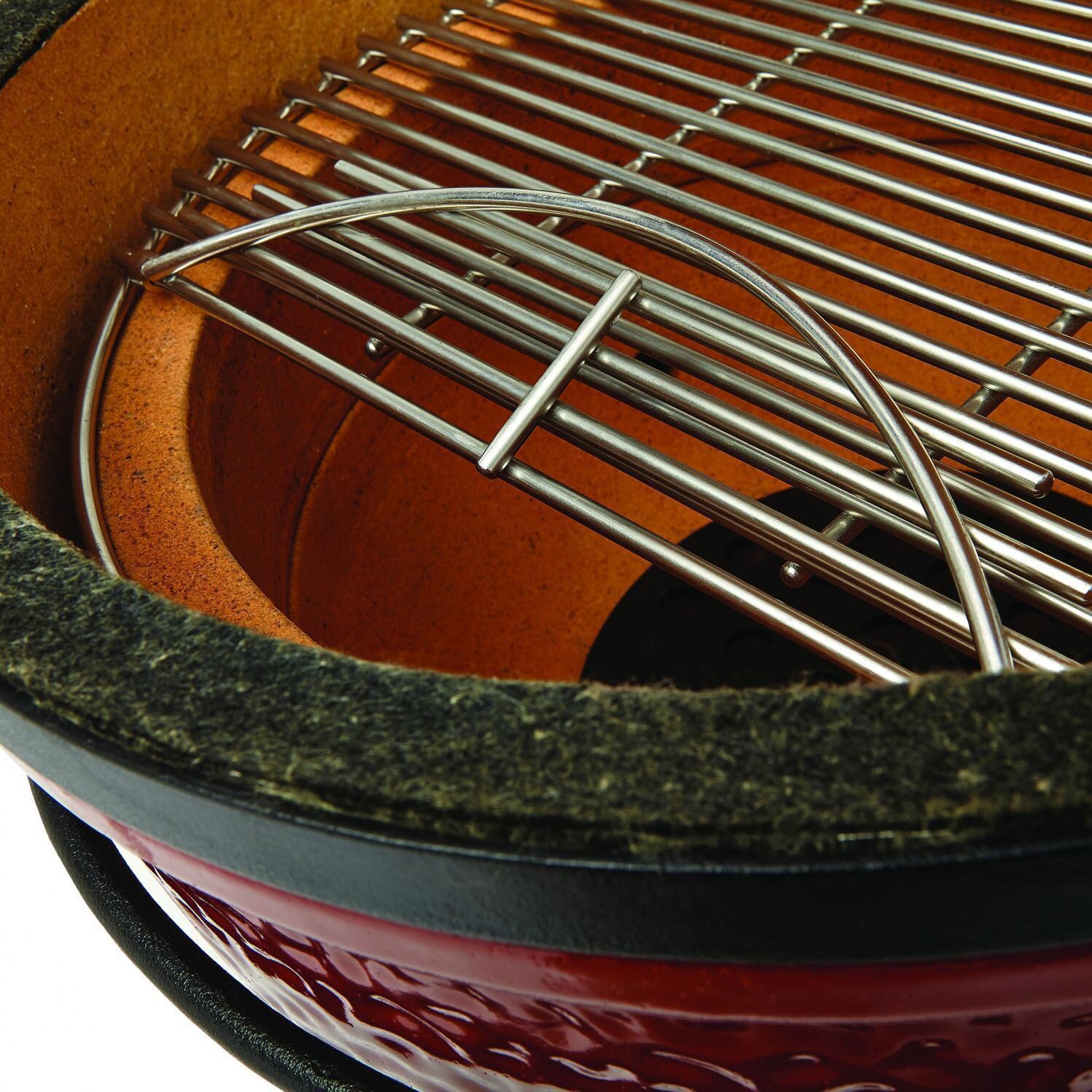 Kamado Joe Joe Jr Ceramic Grill - Hinged Cooking Grate thumbnail
