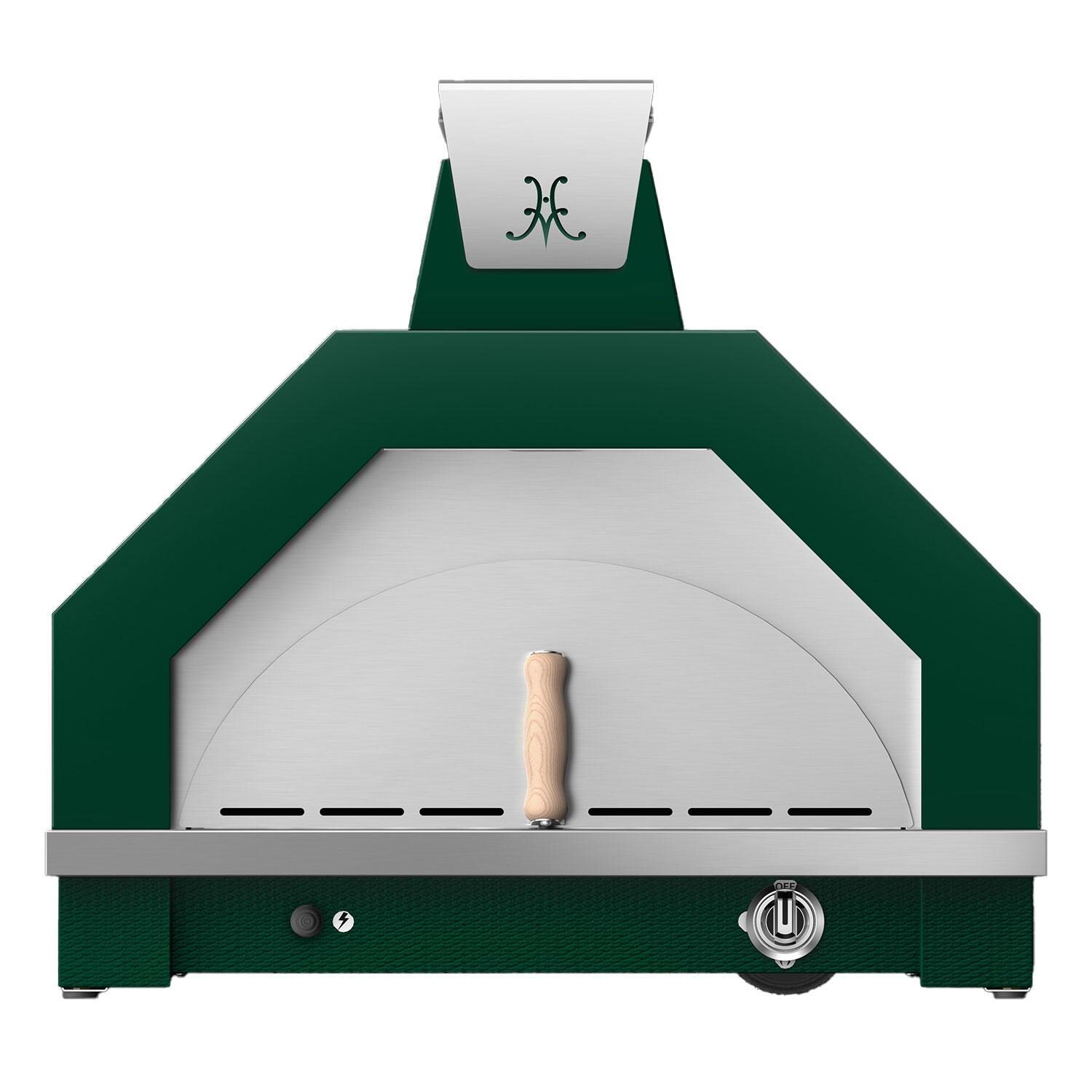 Hestan Campania 33 Inch Countertop Stainless Steel Natural Gas Pizza Oven w/ Light Kit - Grove