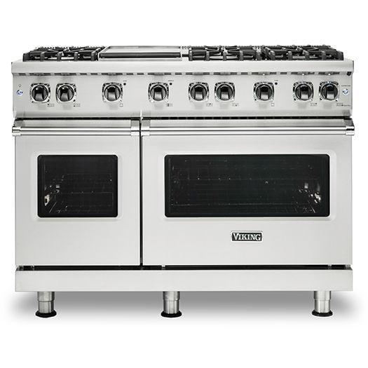 Viking Professional 5 Series 48-Inch 6 Burner Natural Gas Range With Griddle - Stainless Steel - VGR5486GSS thumbnail