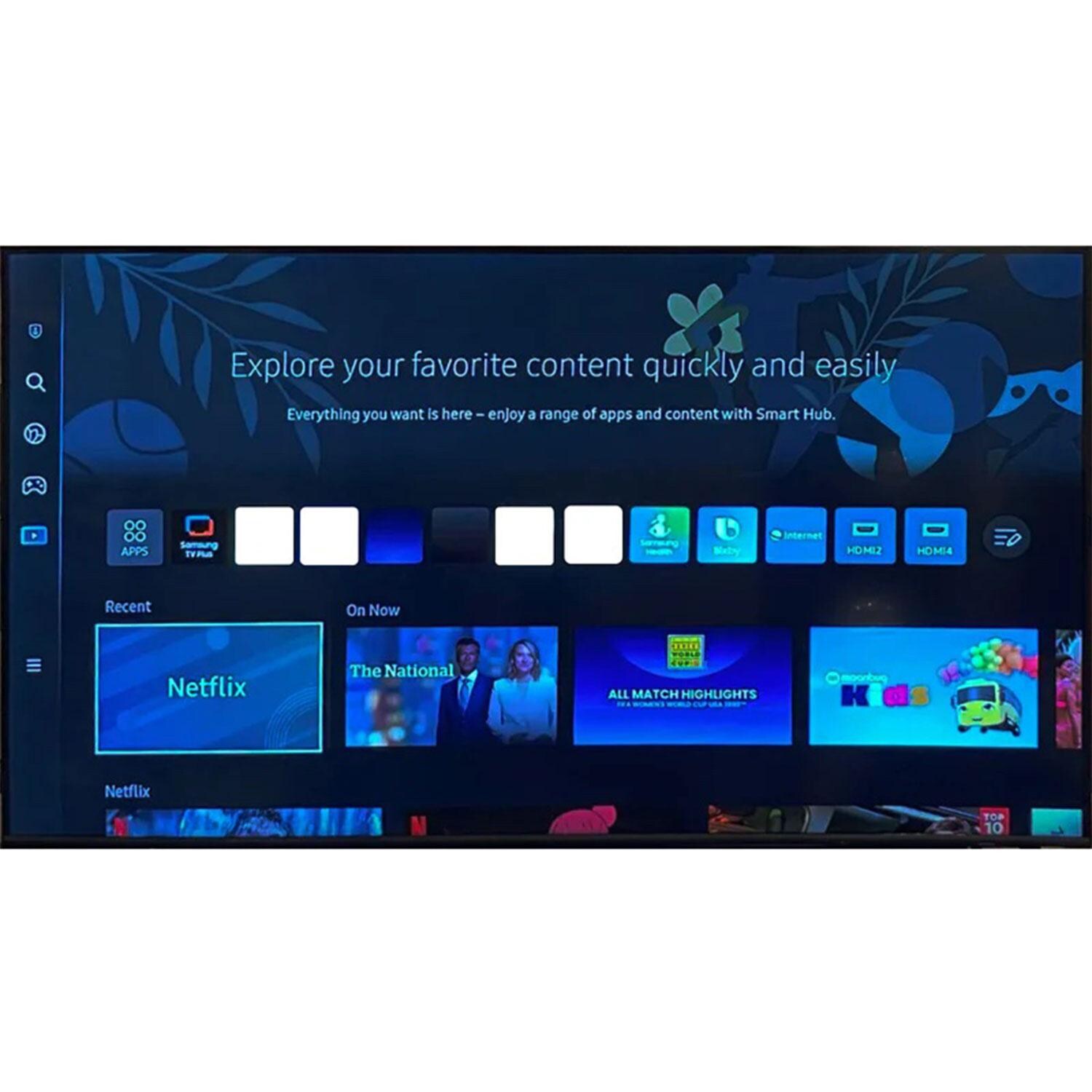 Titan Q80C Series 85 Inch Full Sun QLED 4K Smart Outdoor TV - Apps Menu - White Background thumbnail