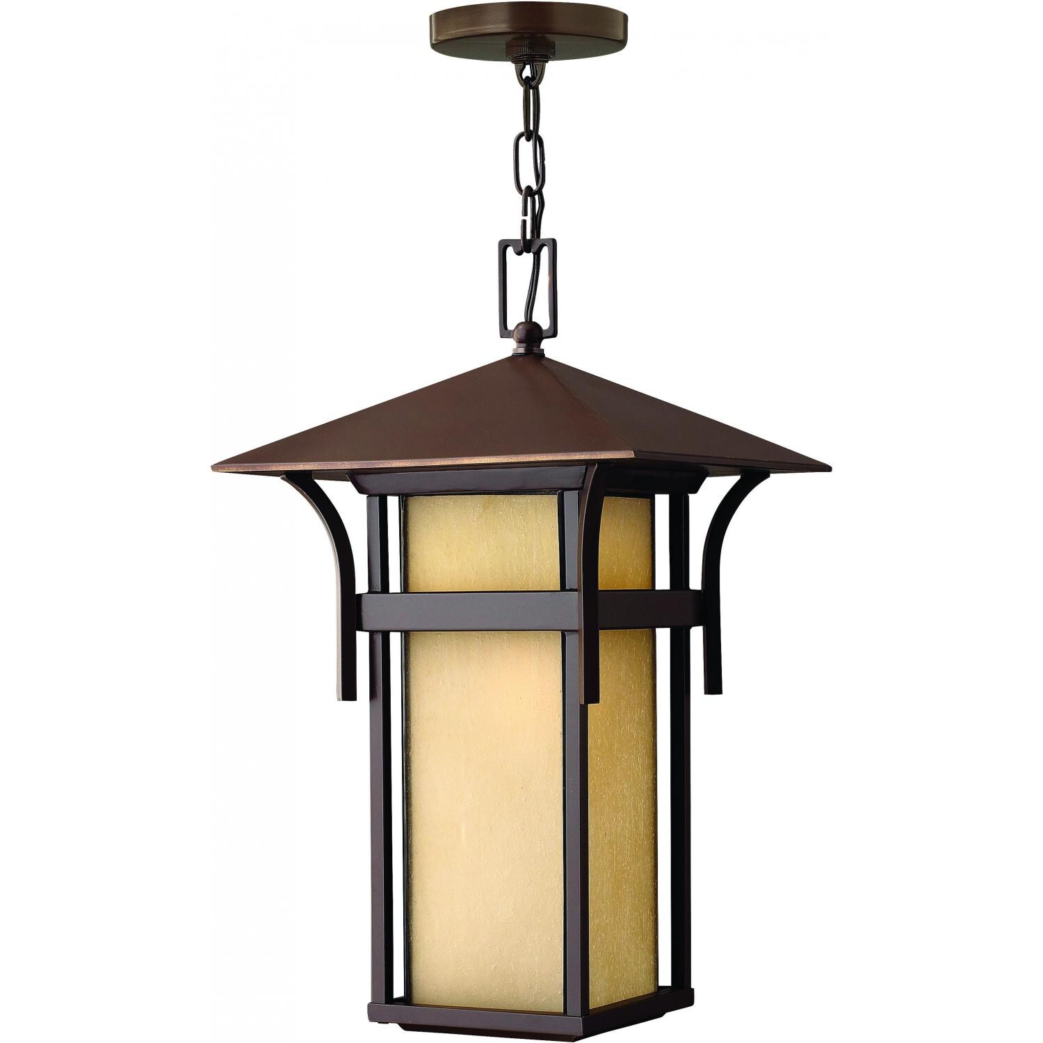 Hinkley Lighting Harbor One Light 19-Inch Outdoor Hanging Lantern - Anchor Bronze - 2572AR