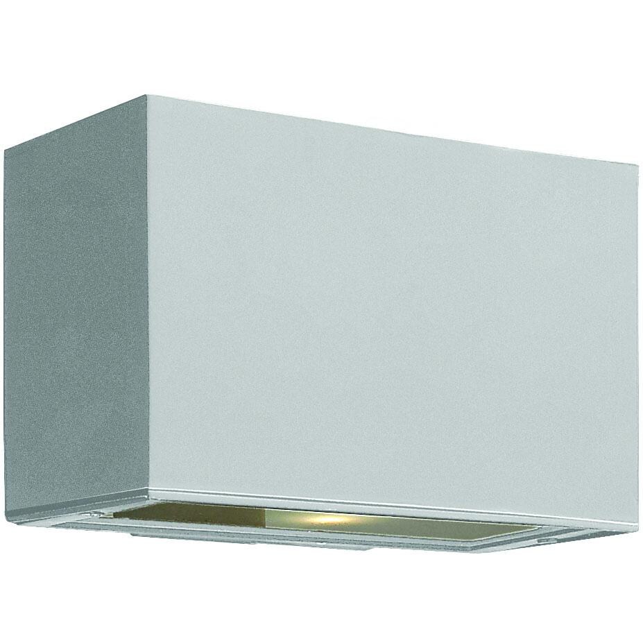 Hinkley Lighting Atlantis One Light 6-Inch Outdoor Wall Light - Titanium - 1645TT