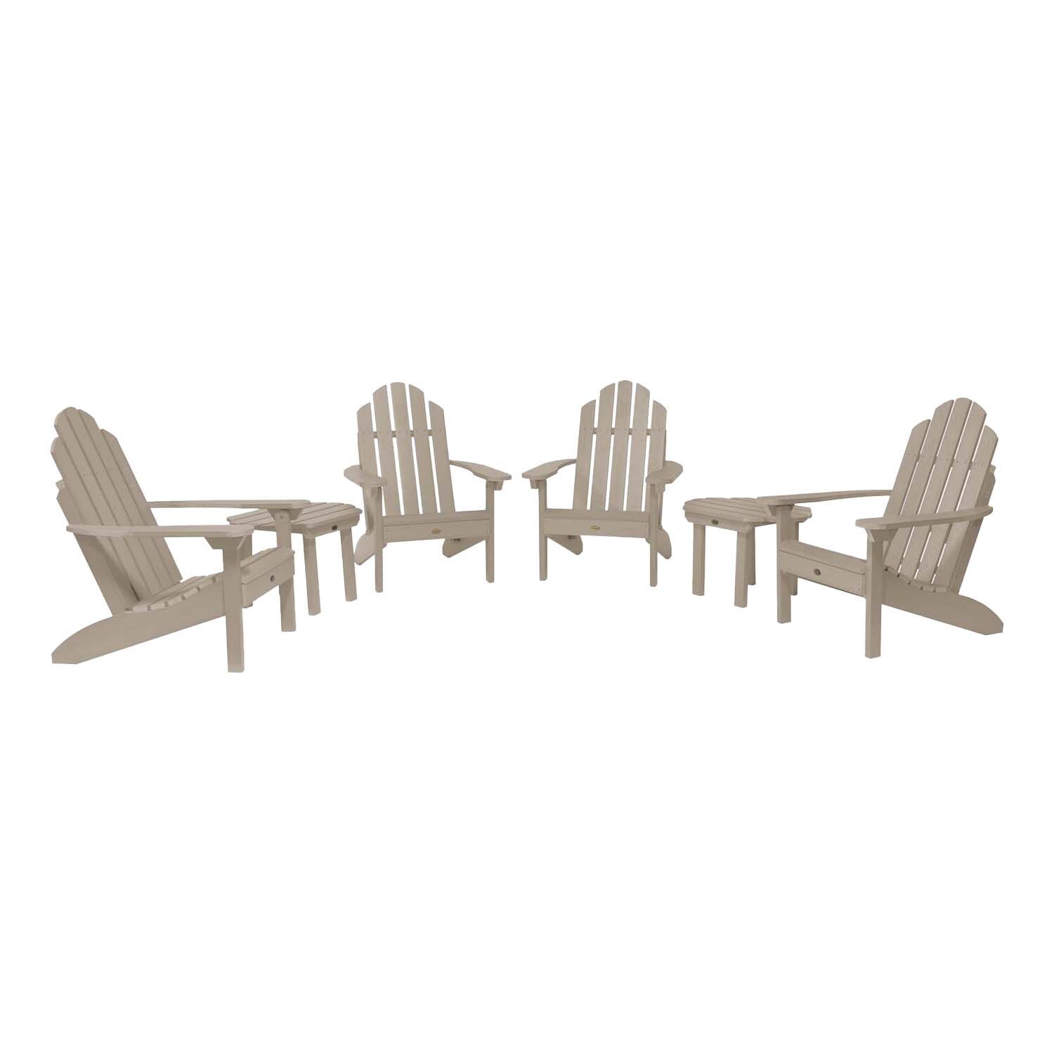 Paradise Key 6 Pc Set Polyresin Seating Set in Woodland Brown By Lakeview Outdoor Designs - White Background thumbnail