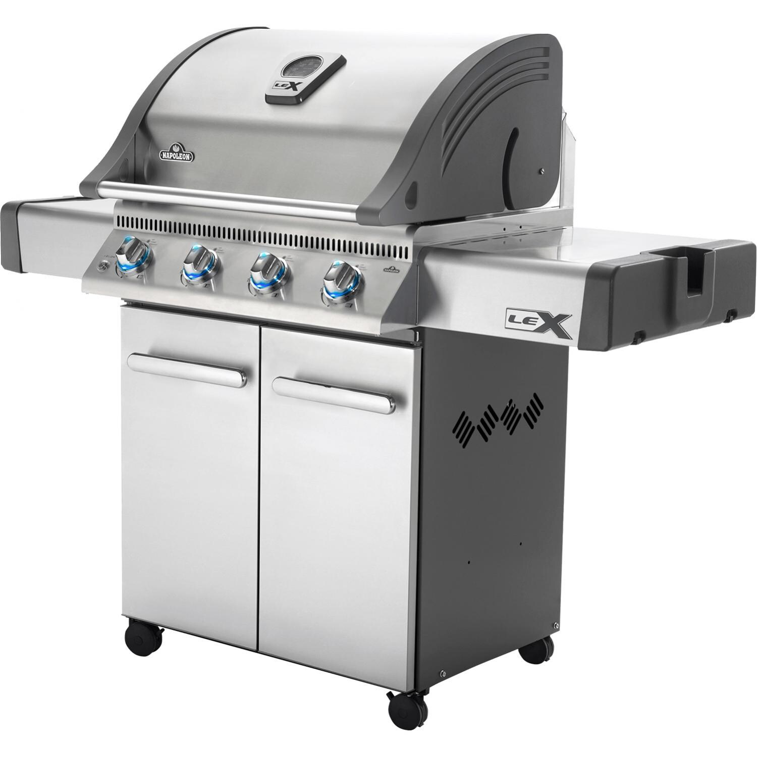 Napoleon LEX 485 Freestanding Gas Grill - Right-Side Angled View thumbnail