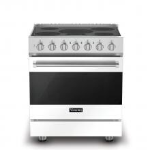 Viking 3 Series 30-Inch 5-Burner Self-Cleaning Freestanding Electric Range - White - RVER33015BWH image