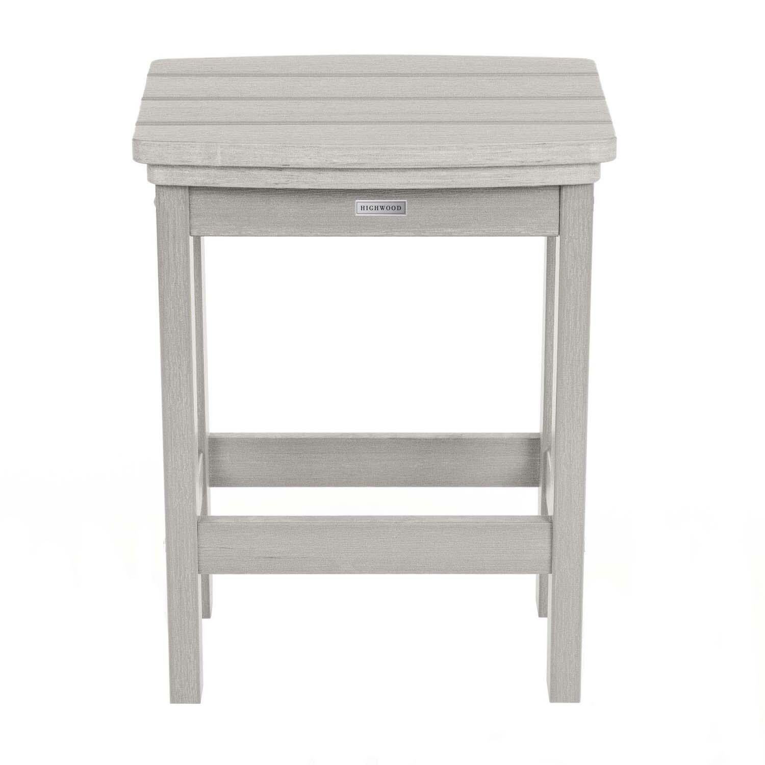 Hart Lane Polyresin Bar Stool Counter Height in Harbor Gray By Lakeview Outdoor Designs - White Background thumbnail