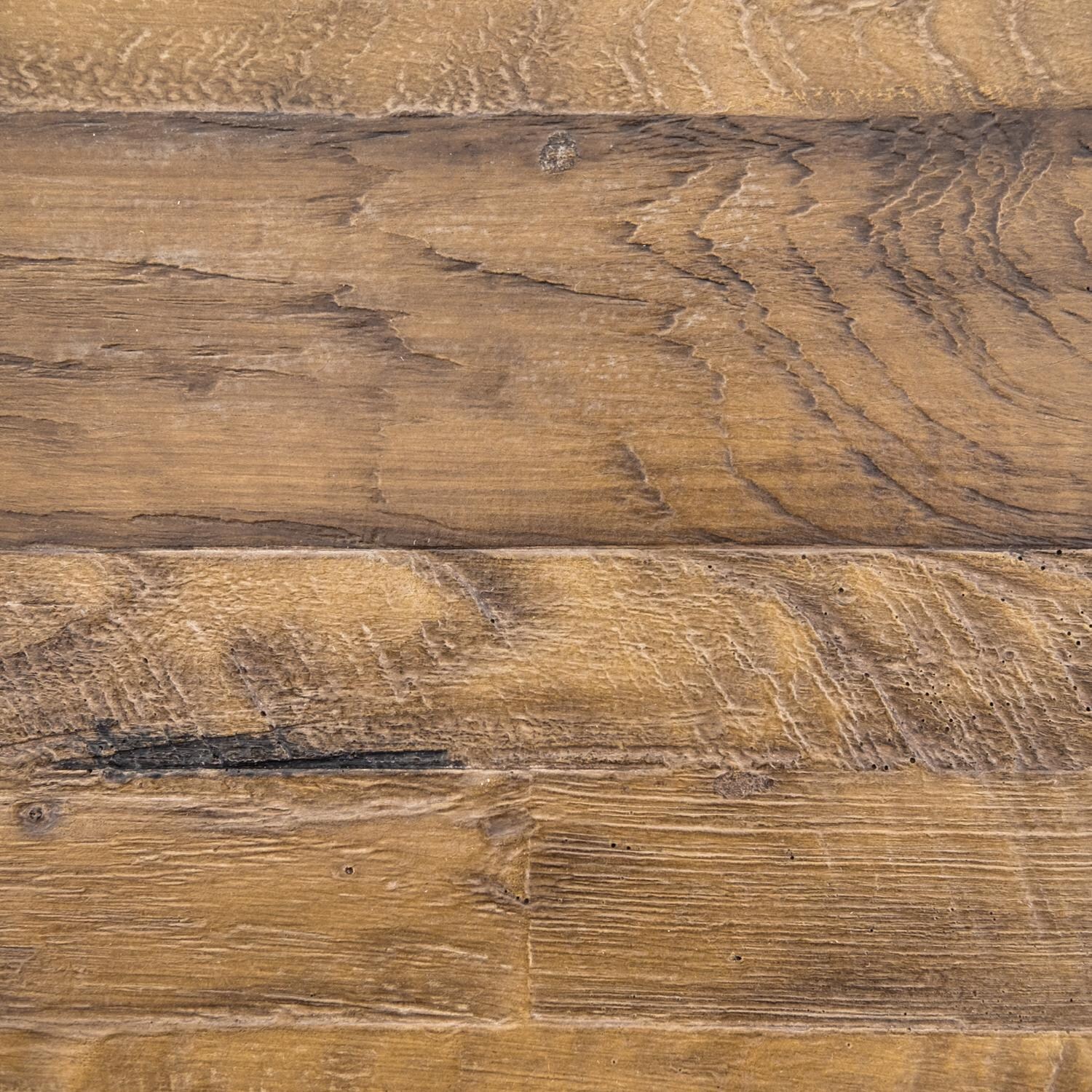 American Fyre Designs 635-BA-FO-V4NC Cosmopolitan 54-Inch French Barrel Oak Natural Gas Rectangular Firetable - French Oak - Table Top Detail thumbnail