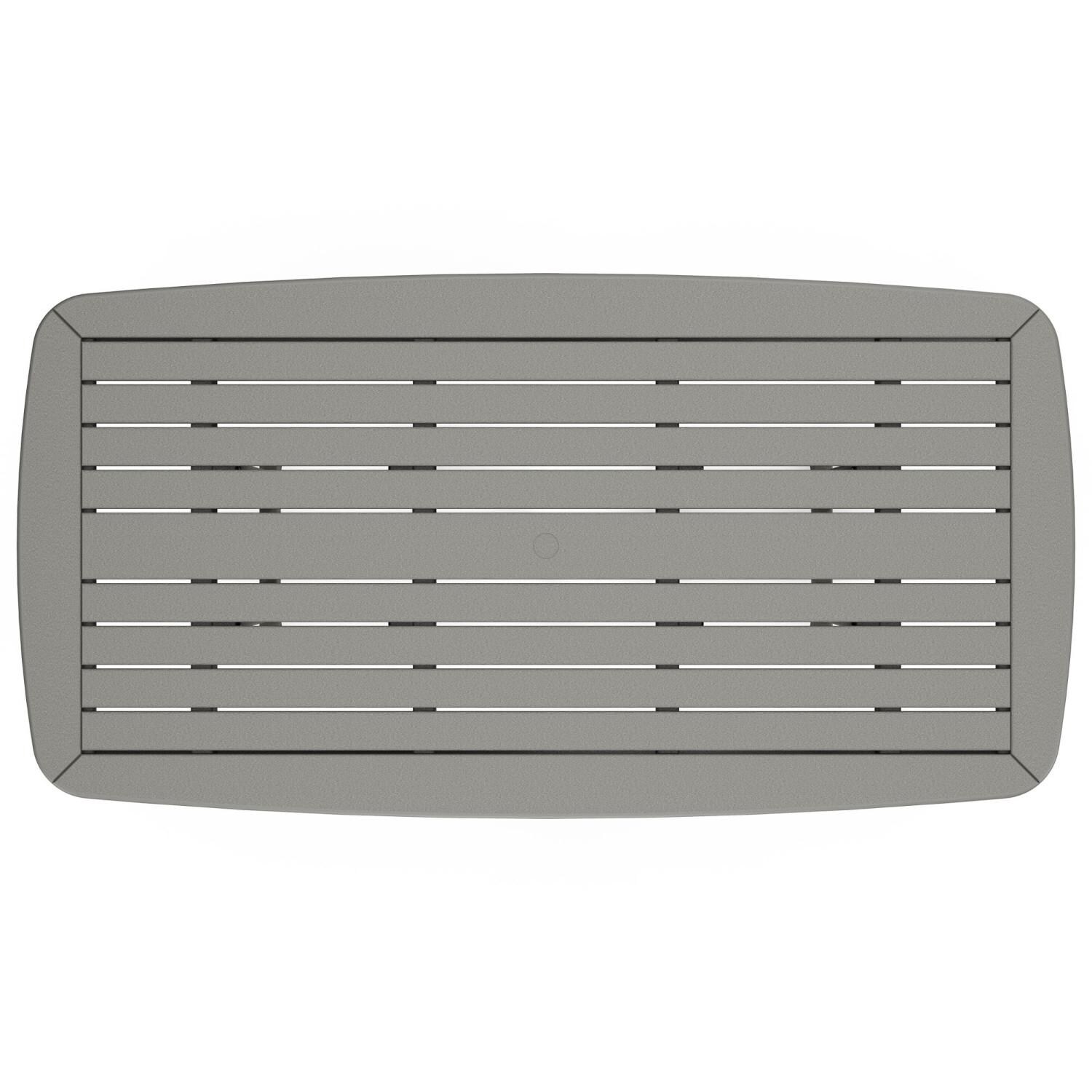 POLYWOOD La Casa Cafe Slate Grey 7 Piece Rectangular Arm Chair Dining Set - Table Top thumbnail