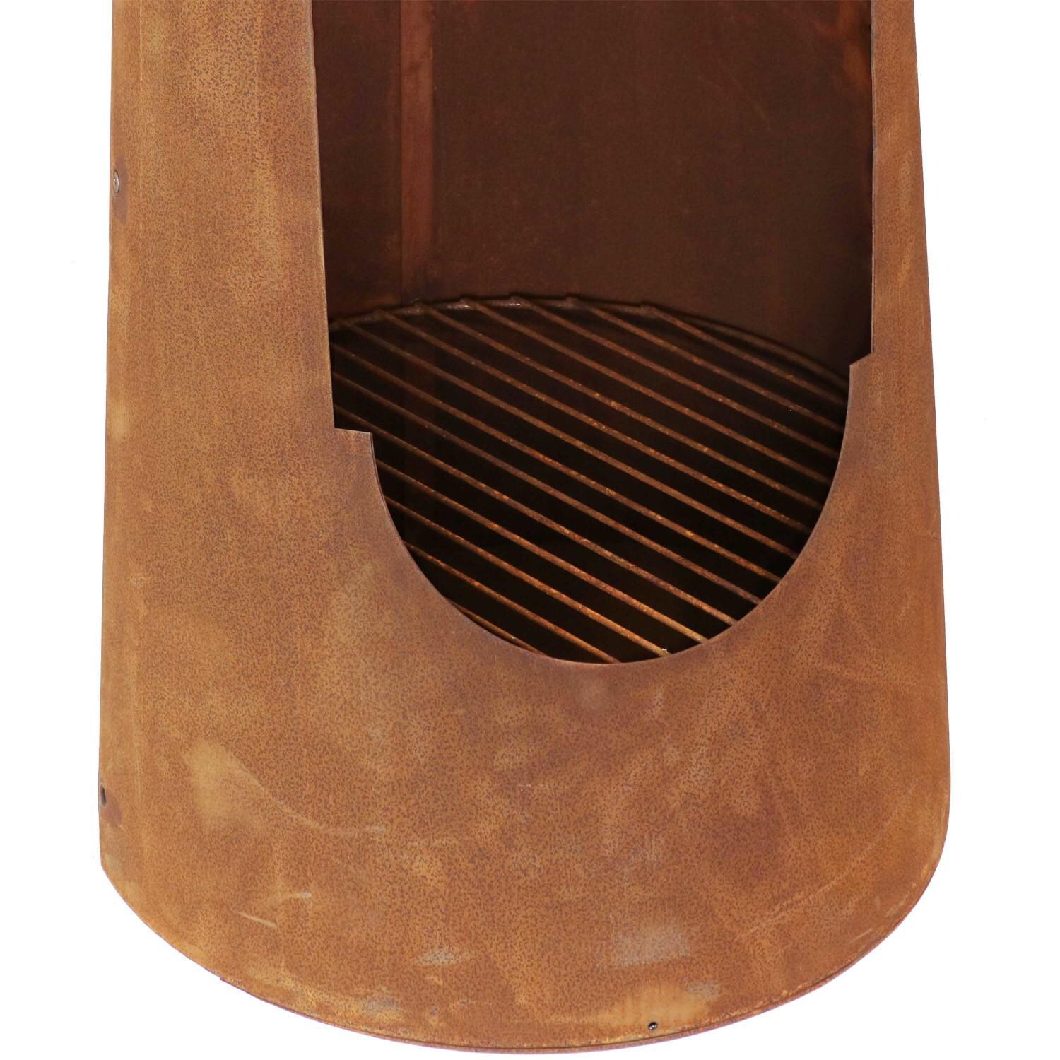 Ultimate Patio 50-Inch Steel Wood Burning Chiminea - Fire Bowl thumbnail