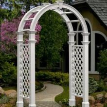New England Arbors Nantucket Legacy 8.5 Ft Vinyl Arbor image