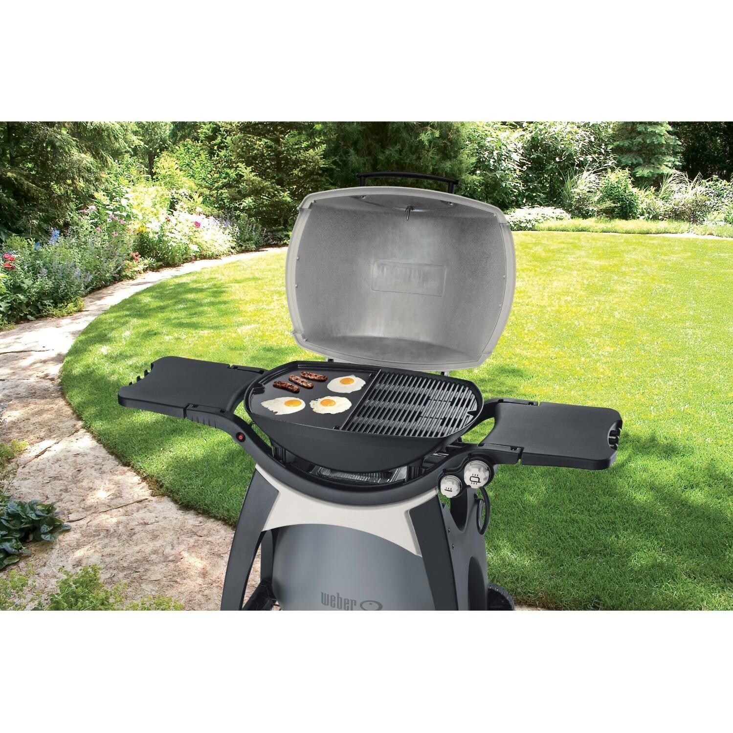 Weber Q 6506 Griddle For Q300 - Shown on Grill thumbnail