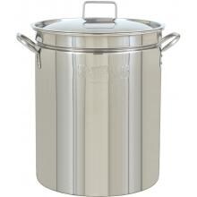 Bayou Classic 36 Qt Stainless Steel Stock Pot With Vented Lid image