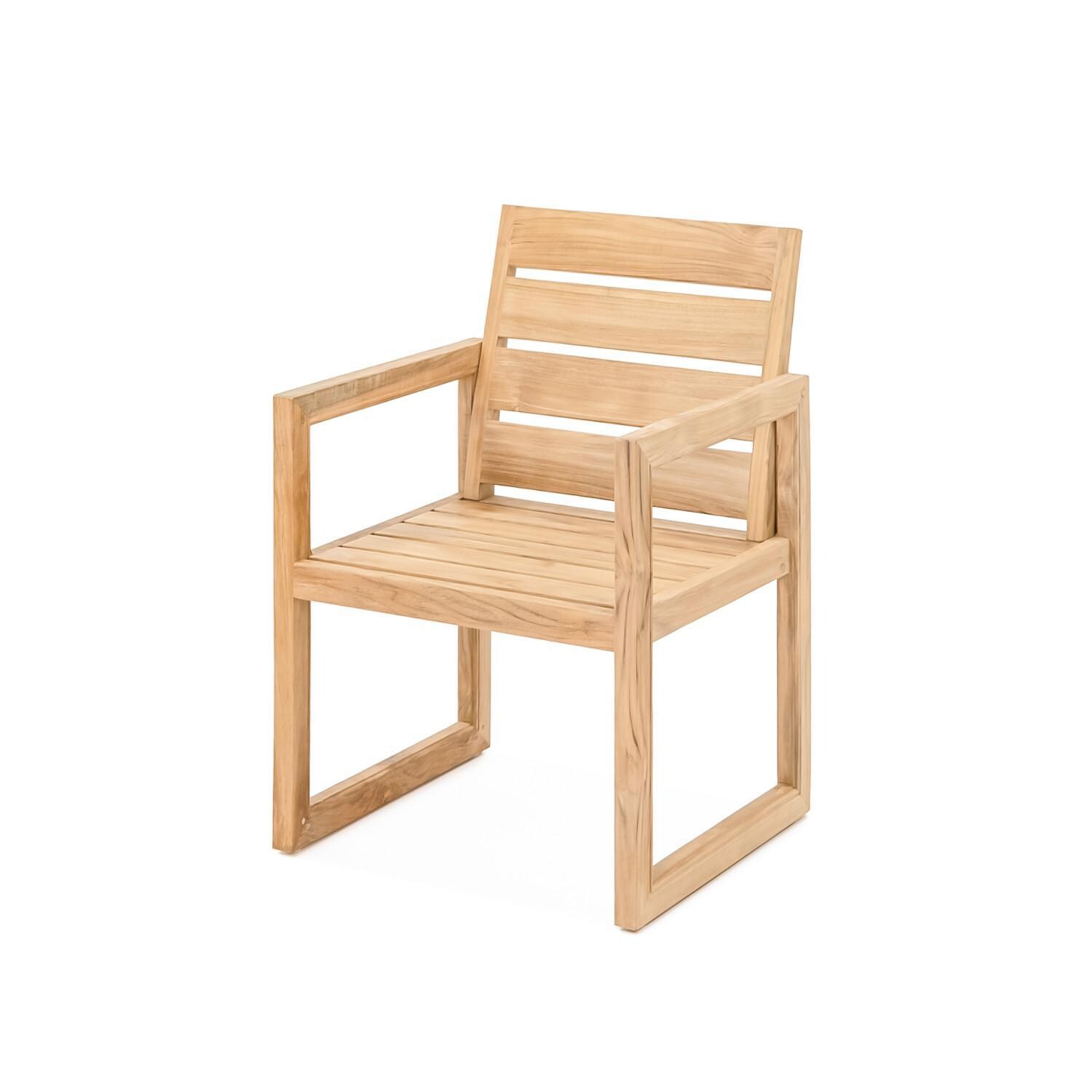 Teak + Table Relax Dining Chair - White Background thumbnail