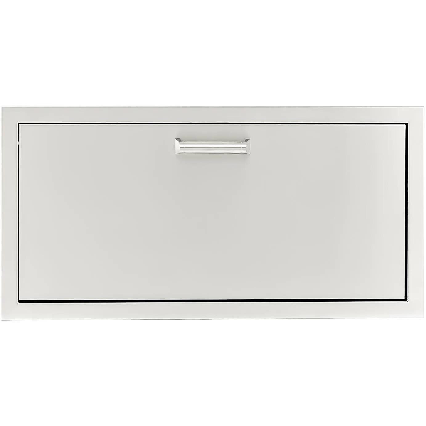BBQGuys Signature 30 X 15-Inch Stainless Steel Single Access Drawer - Contempo