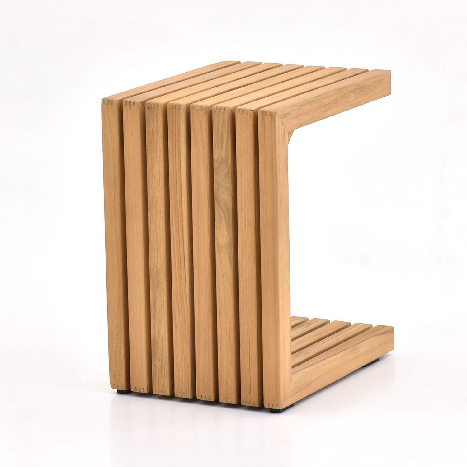 Carrbrook 12 Inch Teak Side Table by Lakeview Outdoor Designs - Display - White Background thumbnail