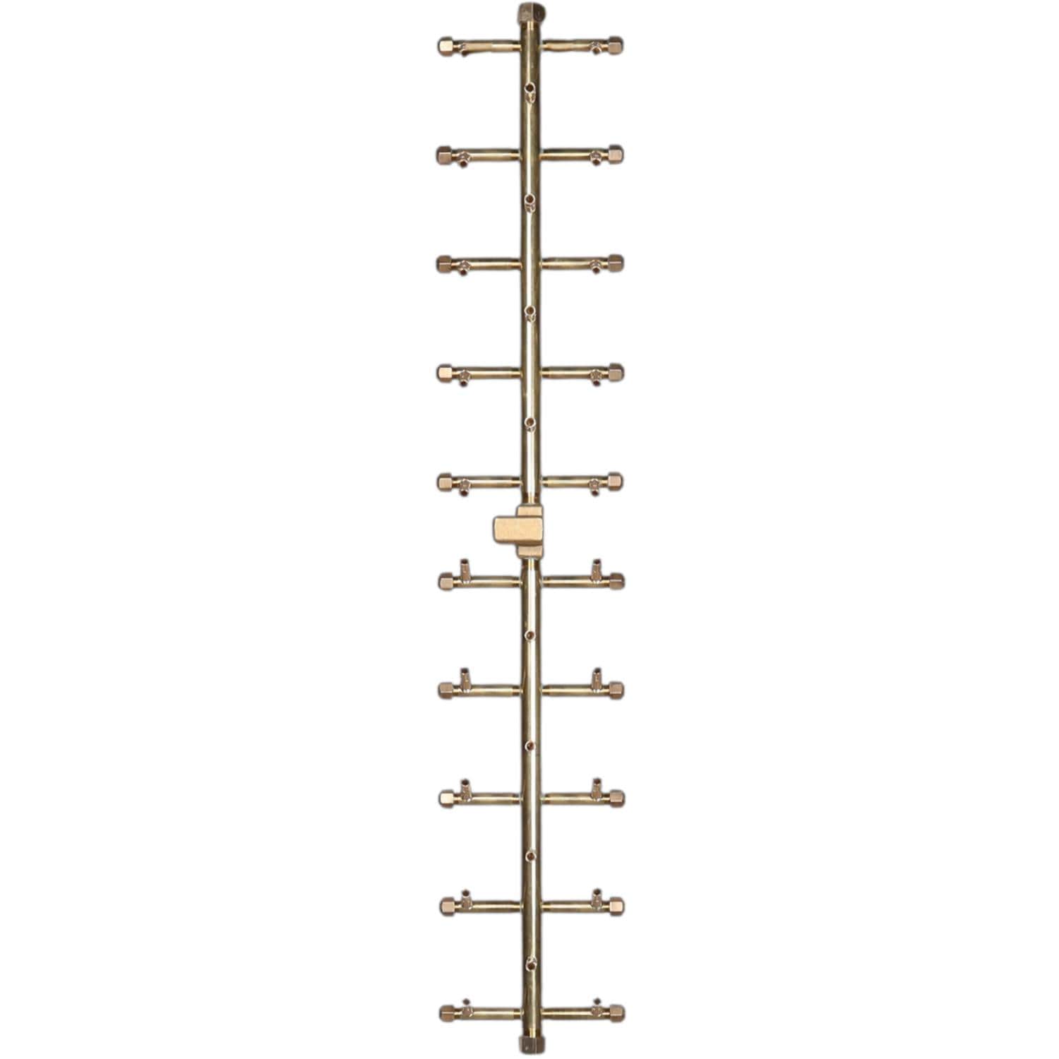 Warming Trends UT290 39 X 7 Inch Tree-Style Brass Burner - Burner - White Background thumbnail