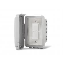 Infratech 240V Flush Mount In-Wall Weatherproof Single Stacked Duplex Switch - 14-4310 image