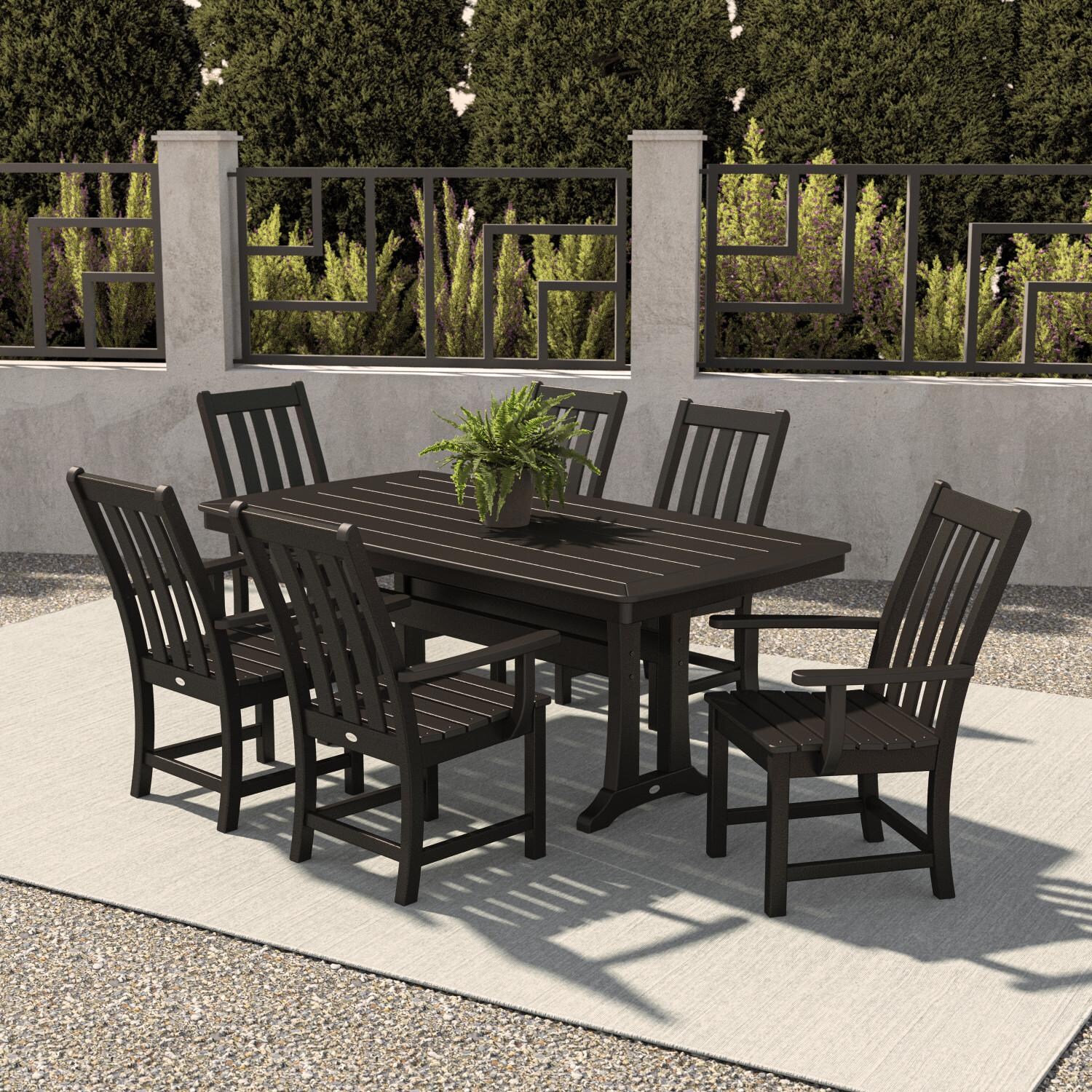 POLYWOOD PWS407-1-BL Vineyard 7-Piece Dining Set thumbnail