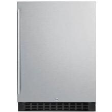Summit 24-Inch 4.6 Cu. Ft. Commercial Rated Compact Refrigerator With Full Length Professional Handle - Stainless Steel - FF64BCSS image