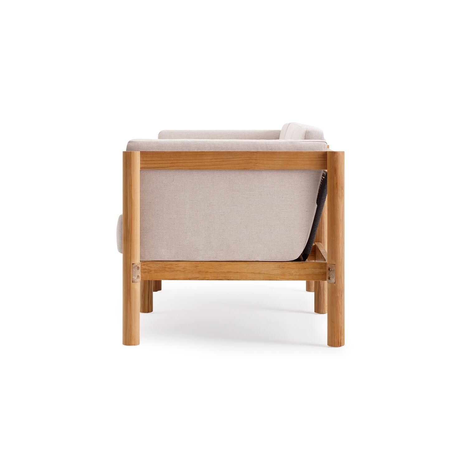 Neighbor LOVE1 - AS Loveseat W/ Sunbrella Cushion Arms - Side View thumbnail