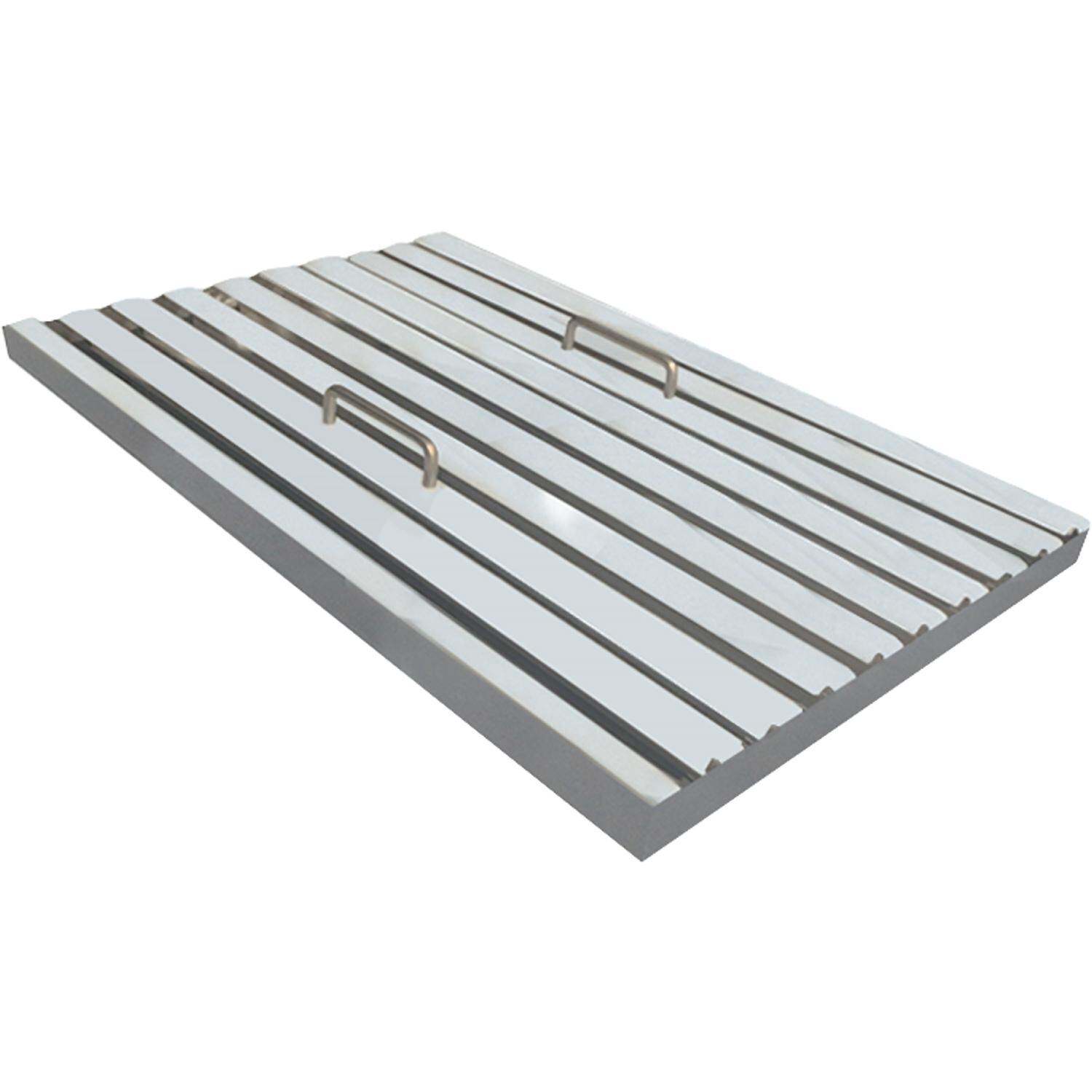 RCS RVH36A 36-in 1000 CFM Stainless Steel Vent Hood - Baffle - White Background