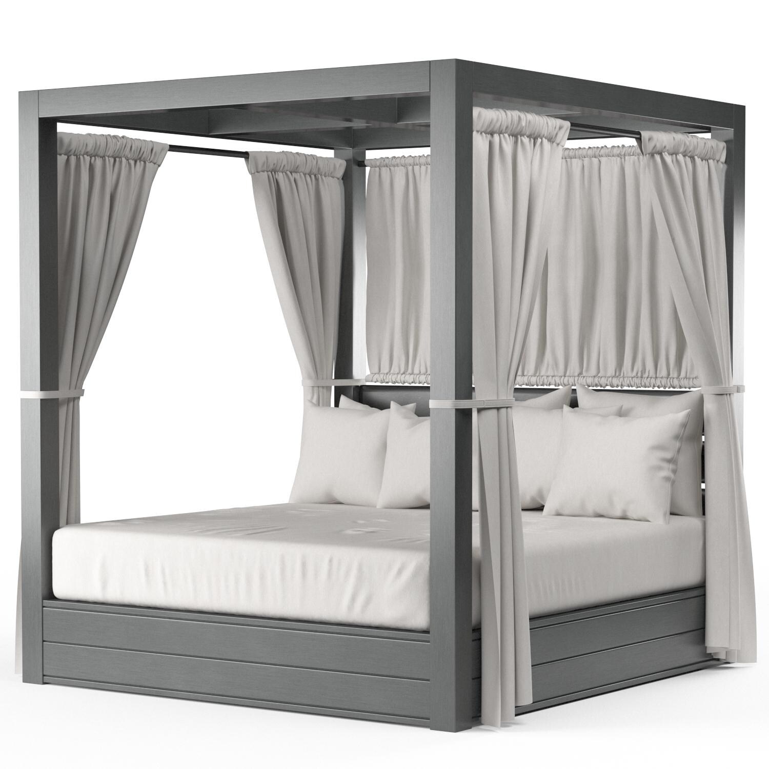 Redondo Aluminum Daybed in Slate/Cast Silver by Sunset West