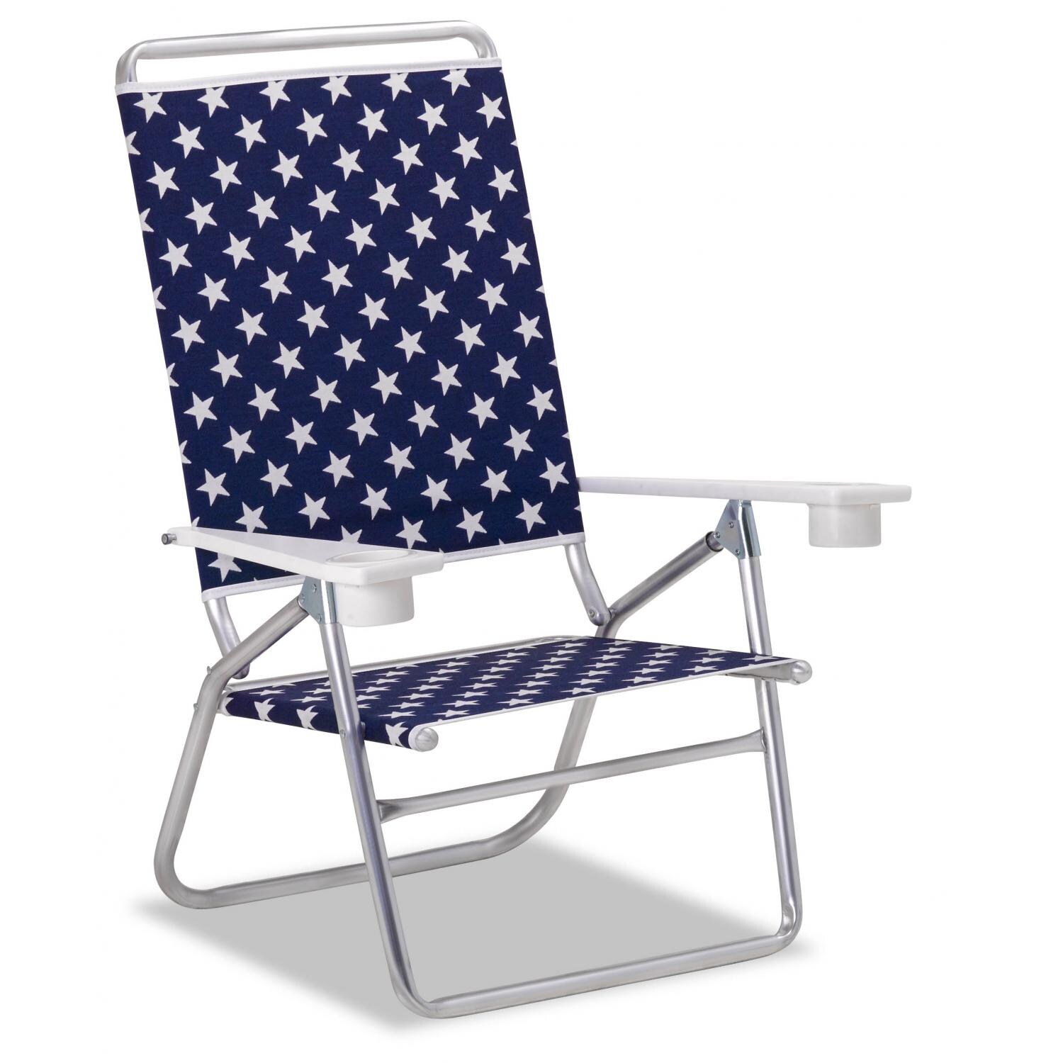 Light N Easy High Boy Folding Aluminum Beach Chair With Cupholders By Telescope Casual - Betsy thumbnail