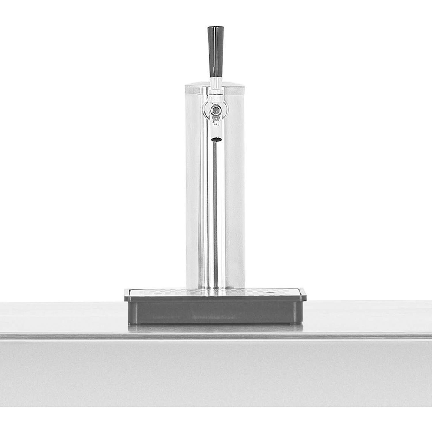 Summerset RFR-24DK1 24 Inch 6.6c Deluxe Outdoor Rated Single Tap Kegerator - Keg Tap - White Background thumbnail