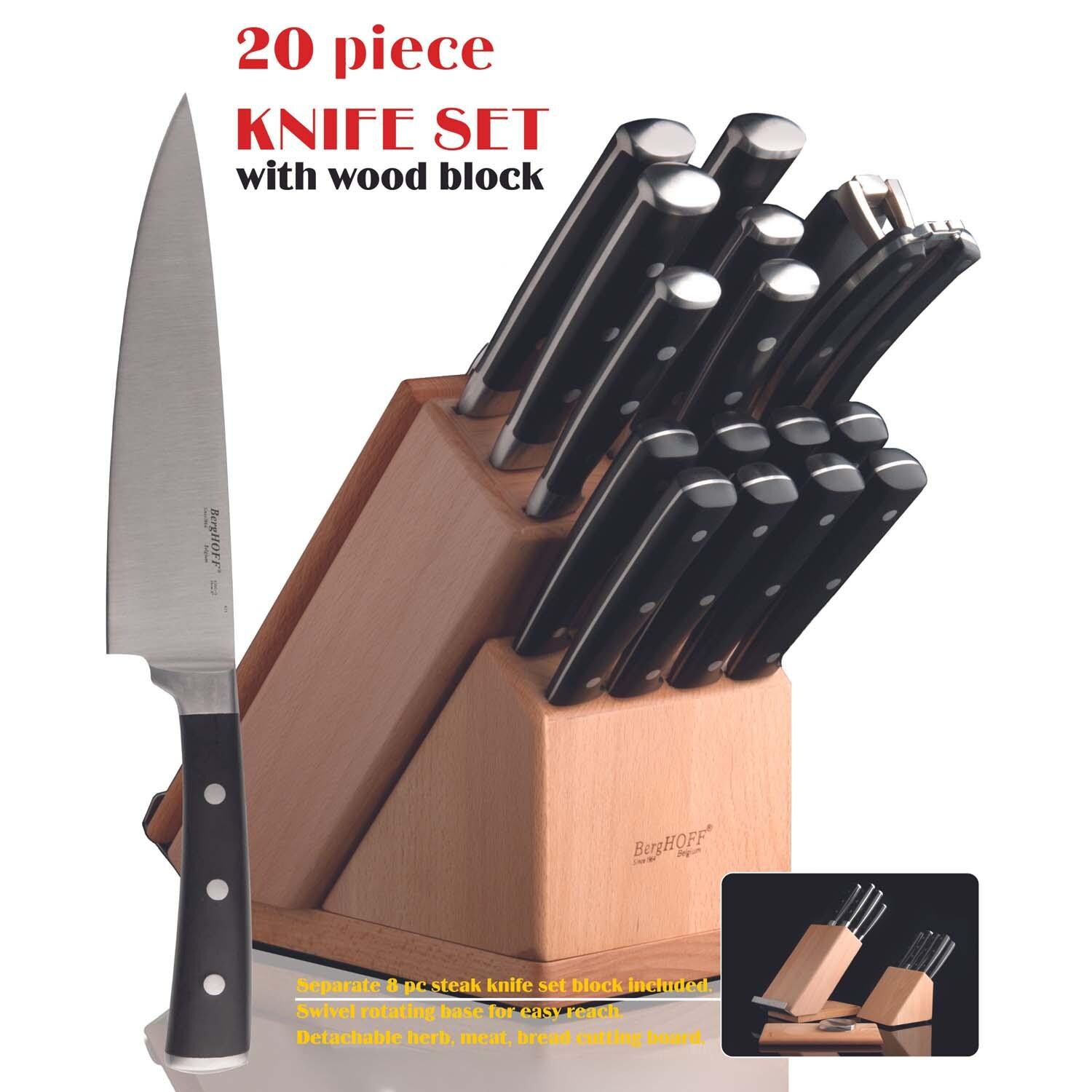 BergHOFF Forged 21 Pc Stainless Steel Smart Knife Block w/ Sharpener - Detail thumbnail