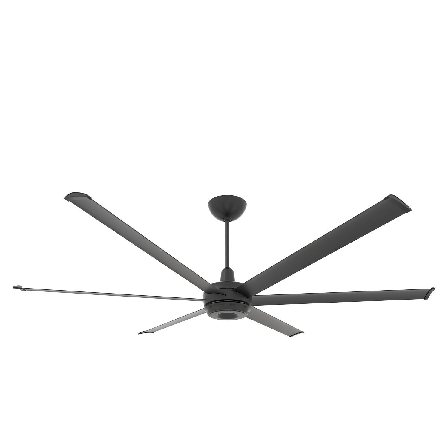 Big Ass Fans 84-Inch es6 Ceiling Fan Kit Universal Mount W/ 7-Inch Ext Tube & LED in Black - MK-ES62-072306A786I07S2