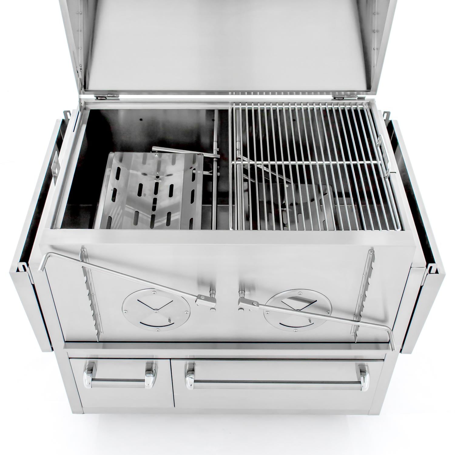 Cajun Grill Preaux 36Inch BuiltIn Stainless Steel Charcoal Grill