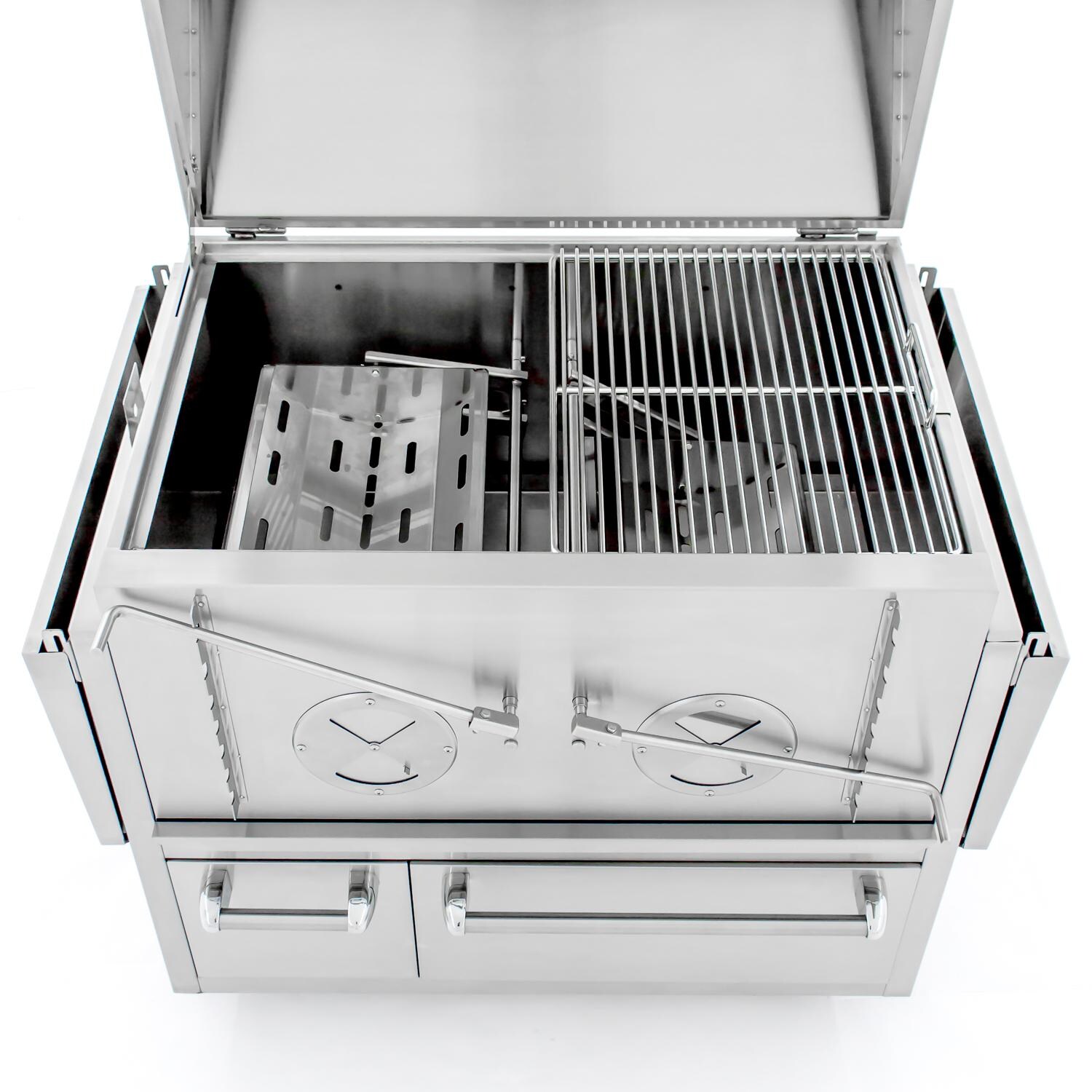 Cajun Grill Preaux 36-Inch Built-In Charcoal Grill - Cooking Grate & Adjustable Charcoal Tray (Shown On Freestanding Grill) thumbnail