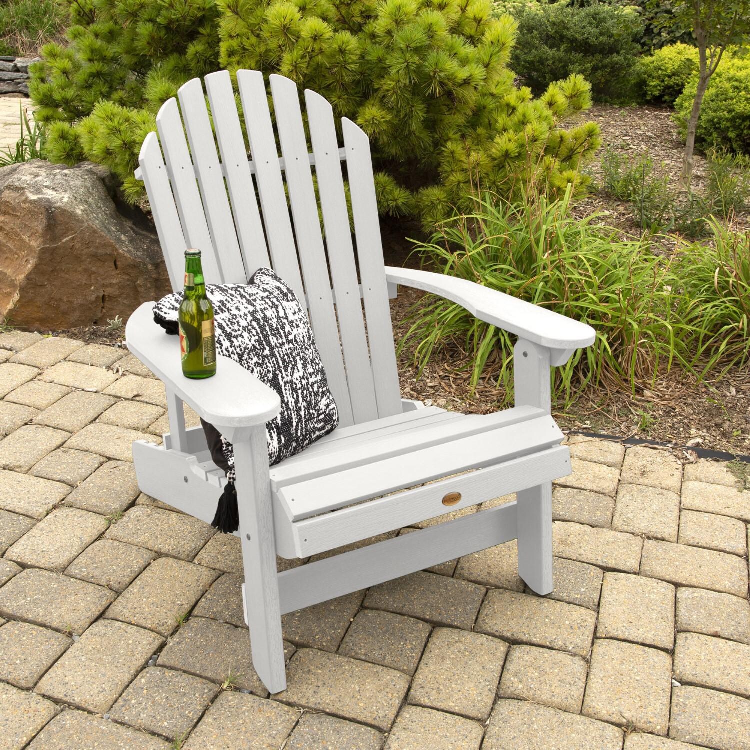 Lakeview King Dream Bay Folding & Reclining Adirondack Chair - White thumbnail